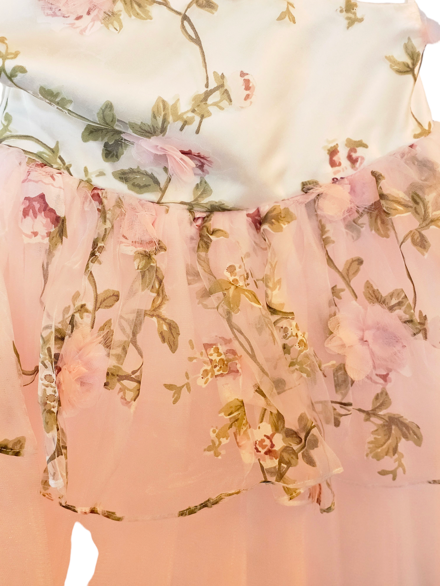 Pink Floral One Shoulder Childs (new)