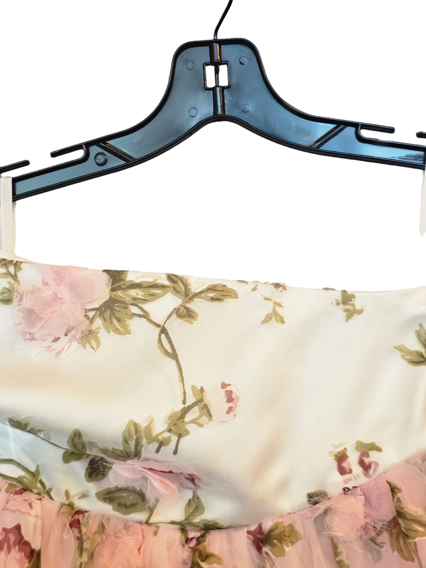 Pink Floral One Shoulder Childs Dress