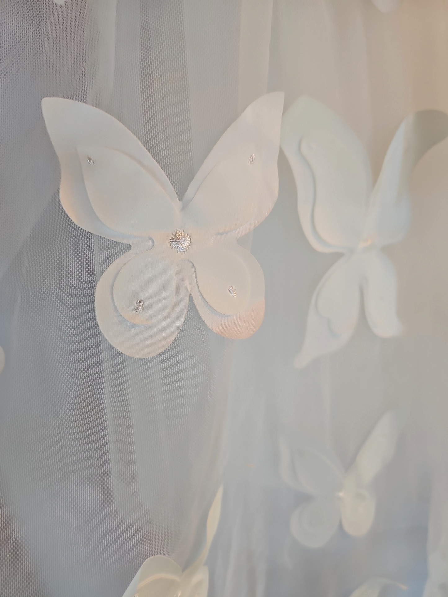 Ivory Applique Tulle Flower Girl