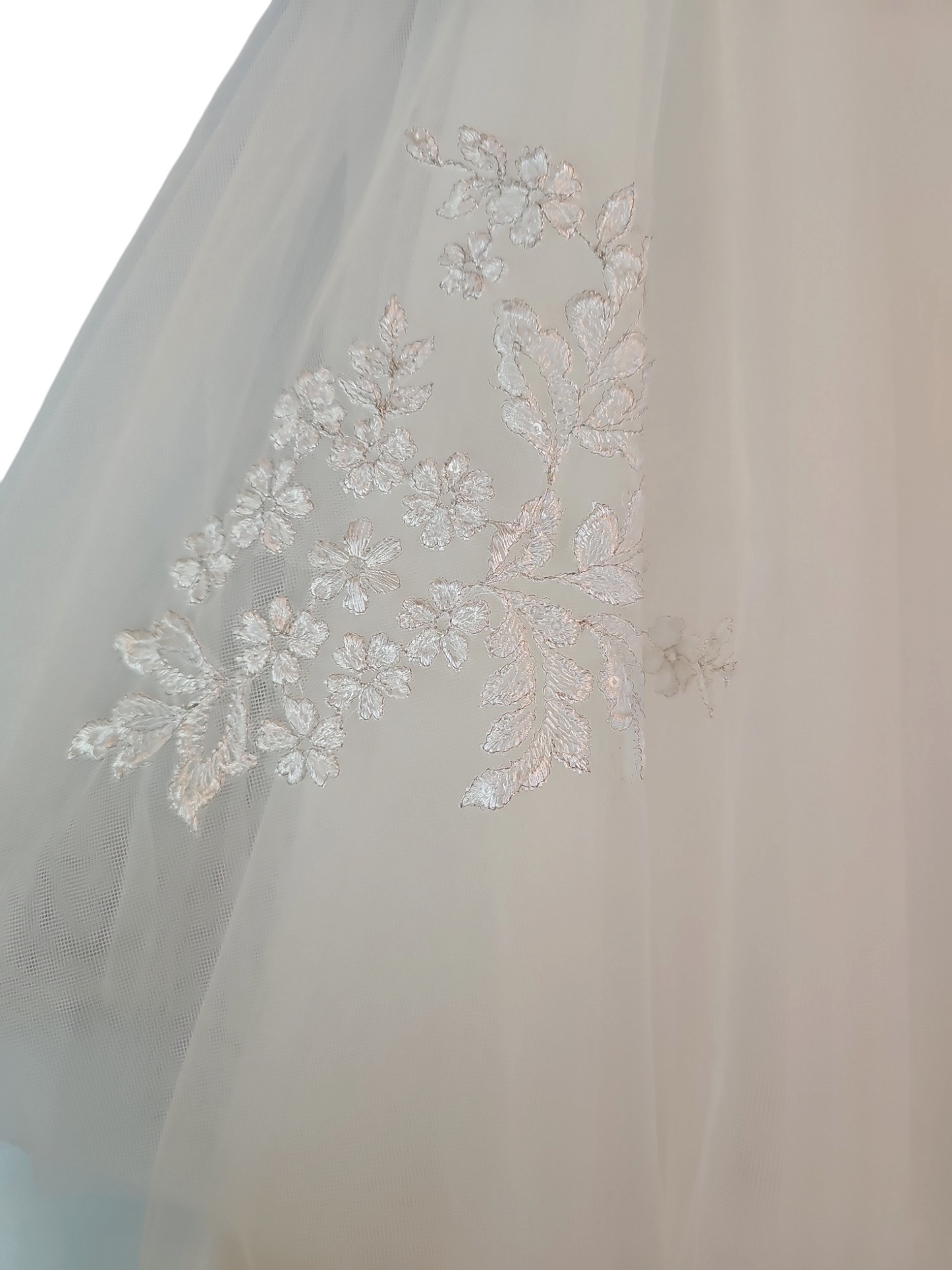 Ivory Tulle Illusion Flower Girl