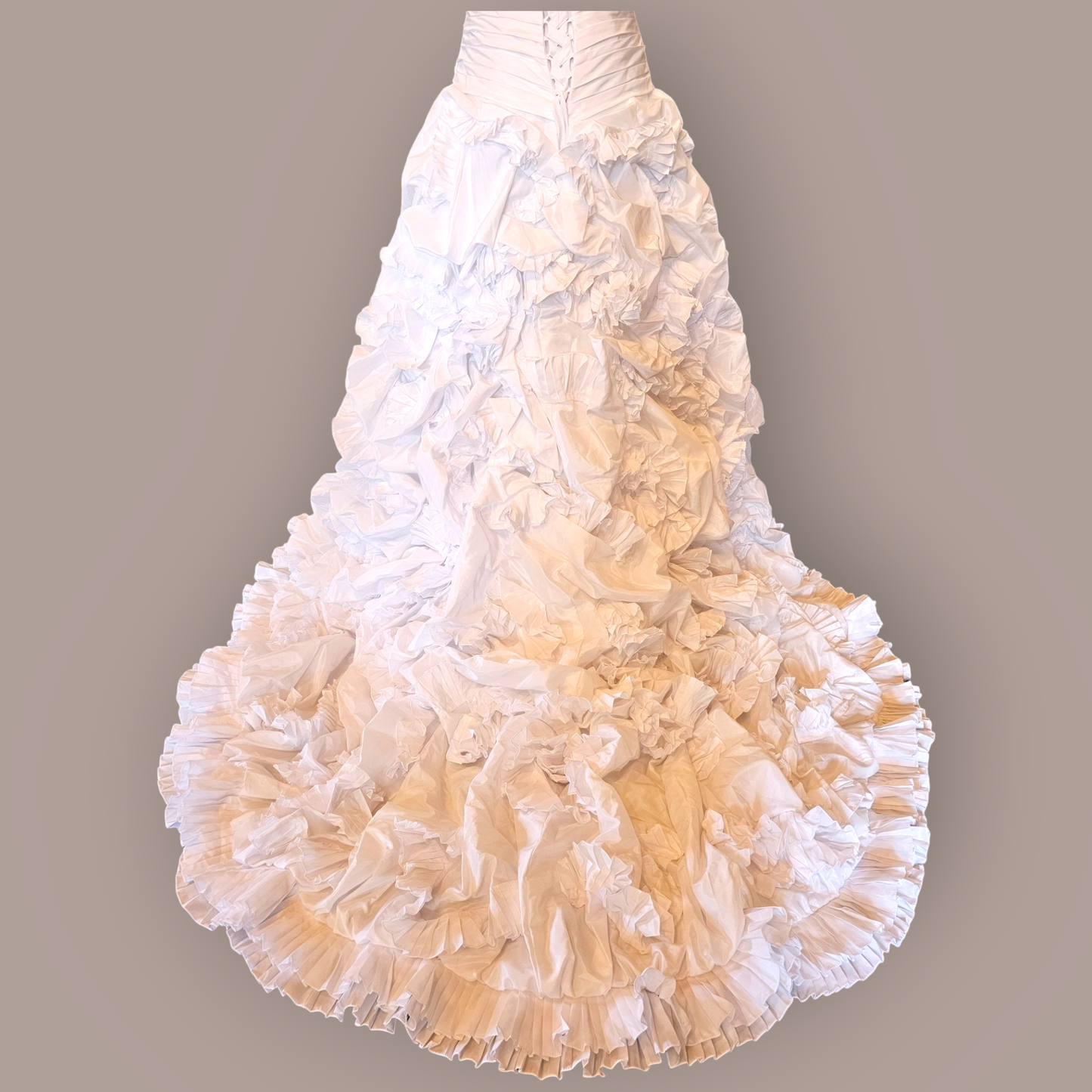 Da Vinci Crinkle Taffeta Wedding Gown