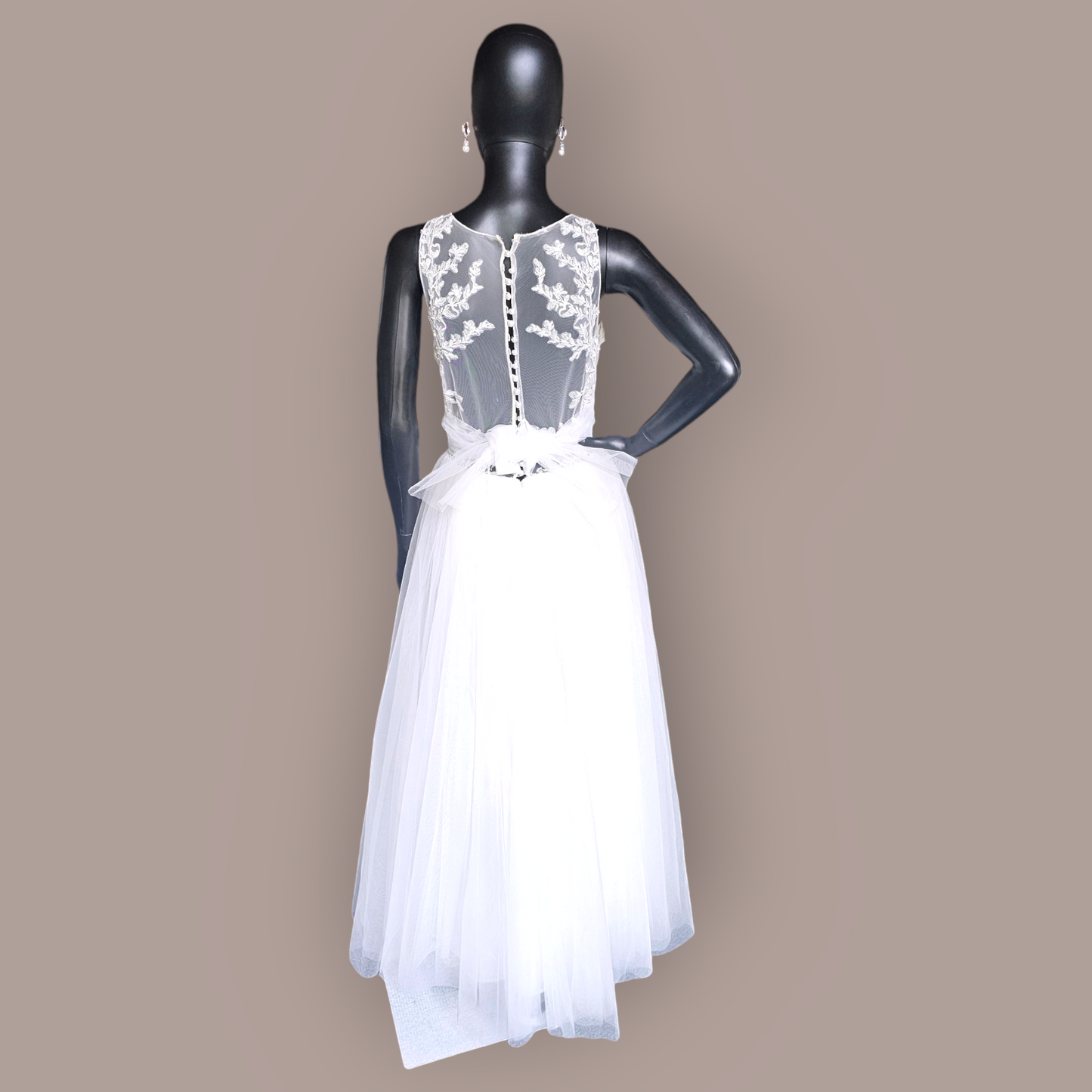 Oleg Cassini Redesigned Lace Overlay Wedding Gown