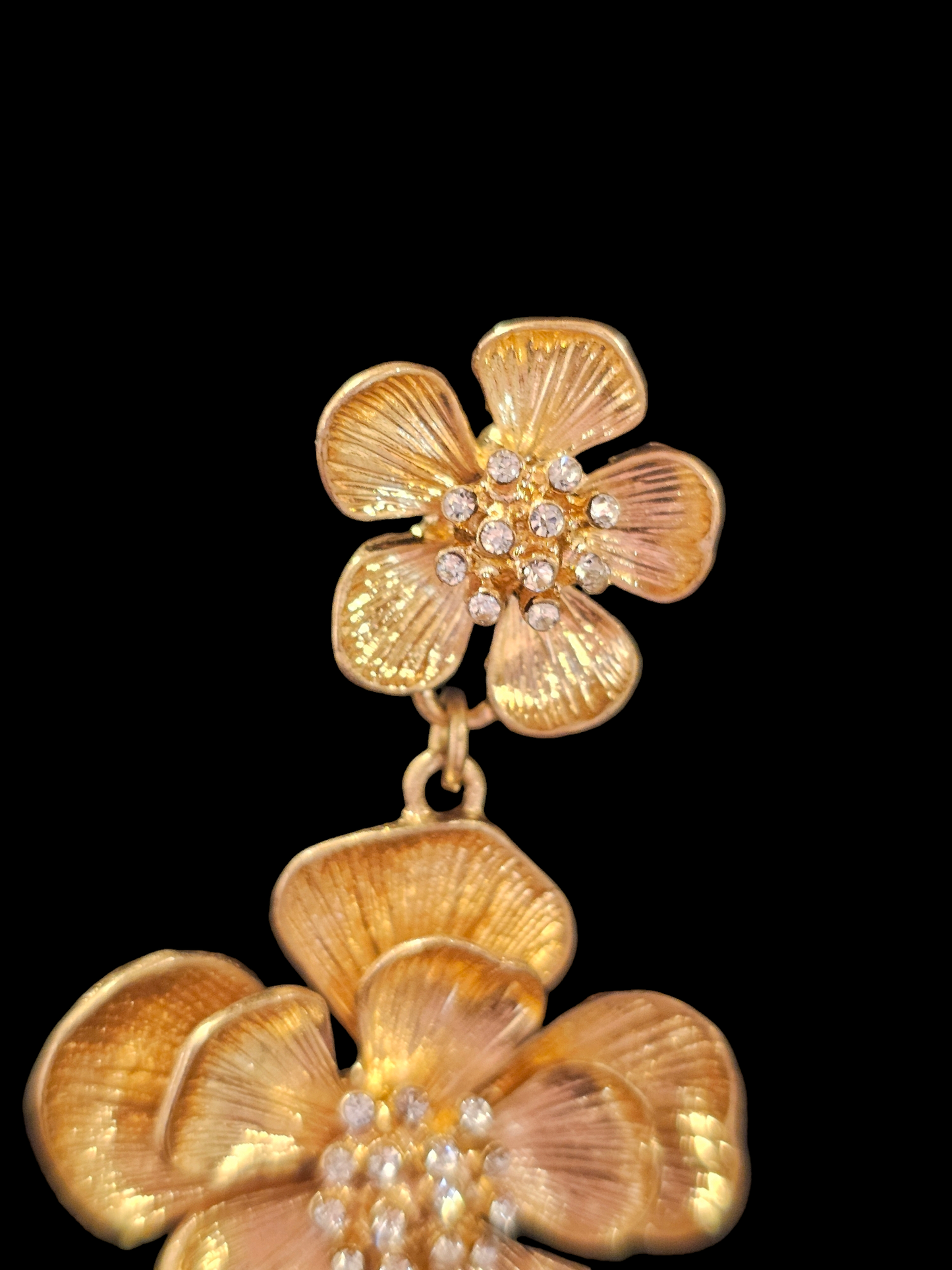 Gold Flower Dangle