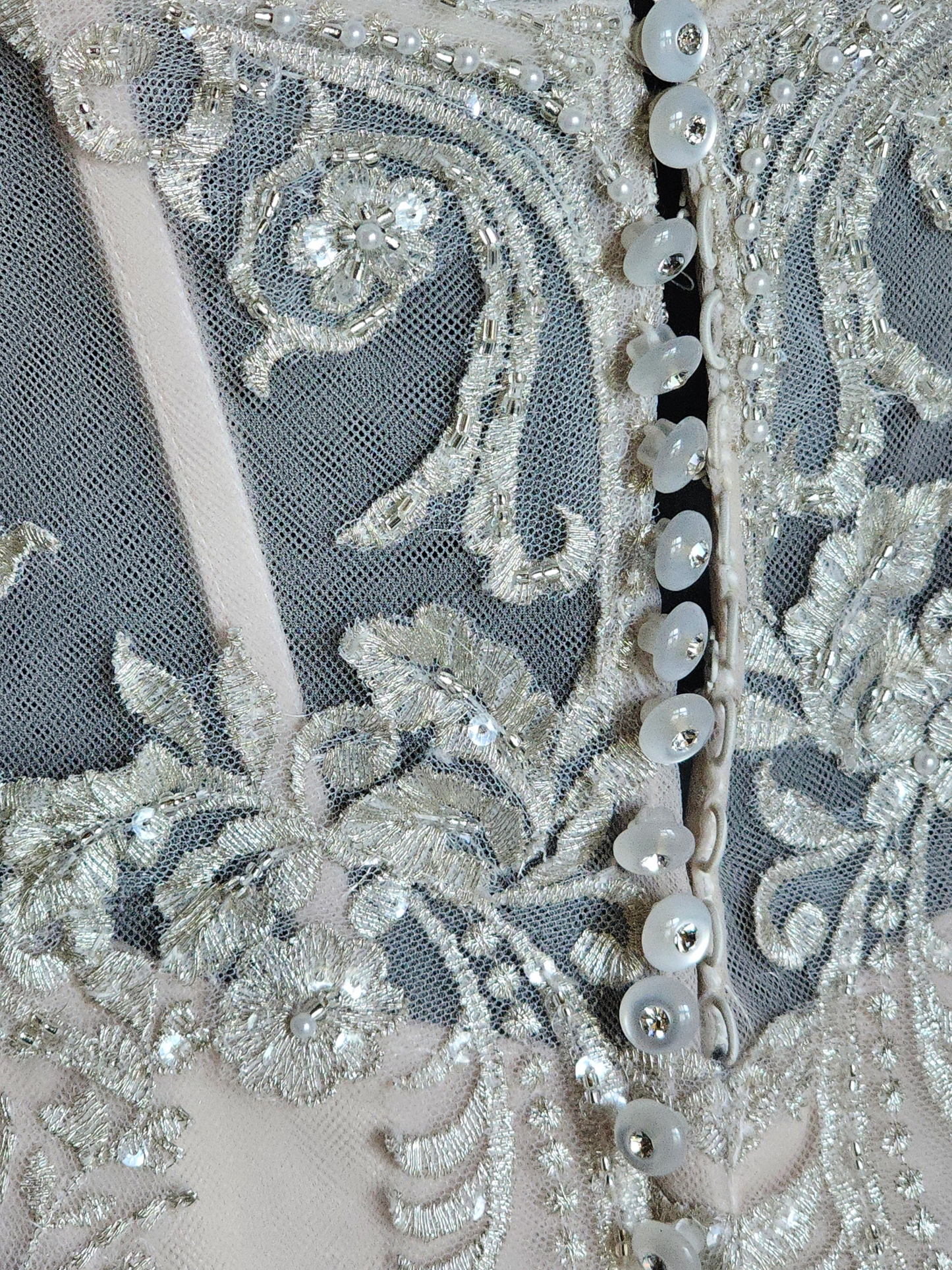 Stella York Fit-Flare Champagne Strapless Wedding Gown