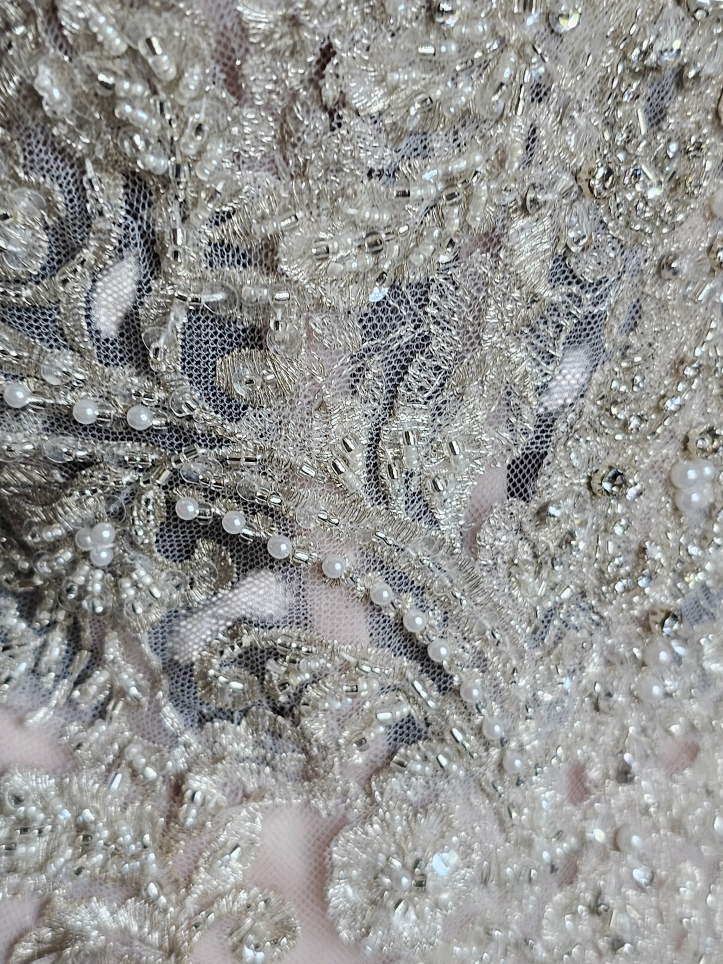 Stella York Fit-Flare Champagne Strapless Wedding Gown