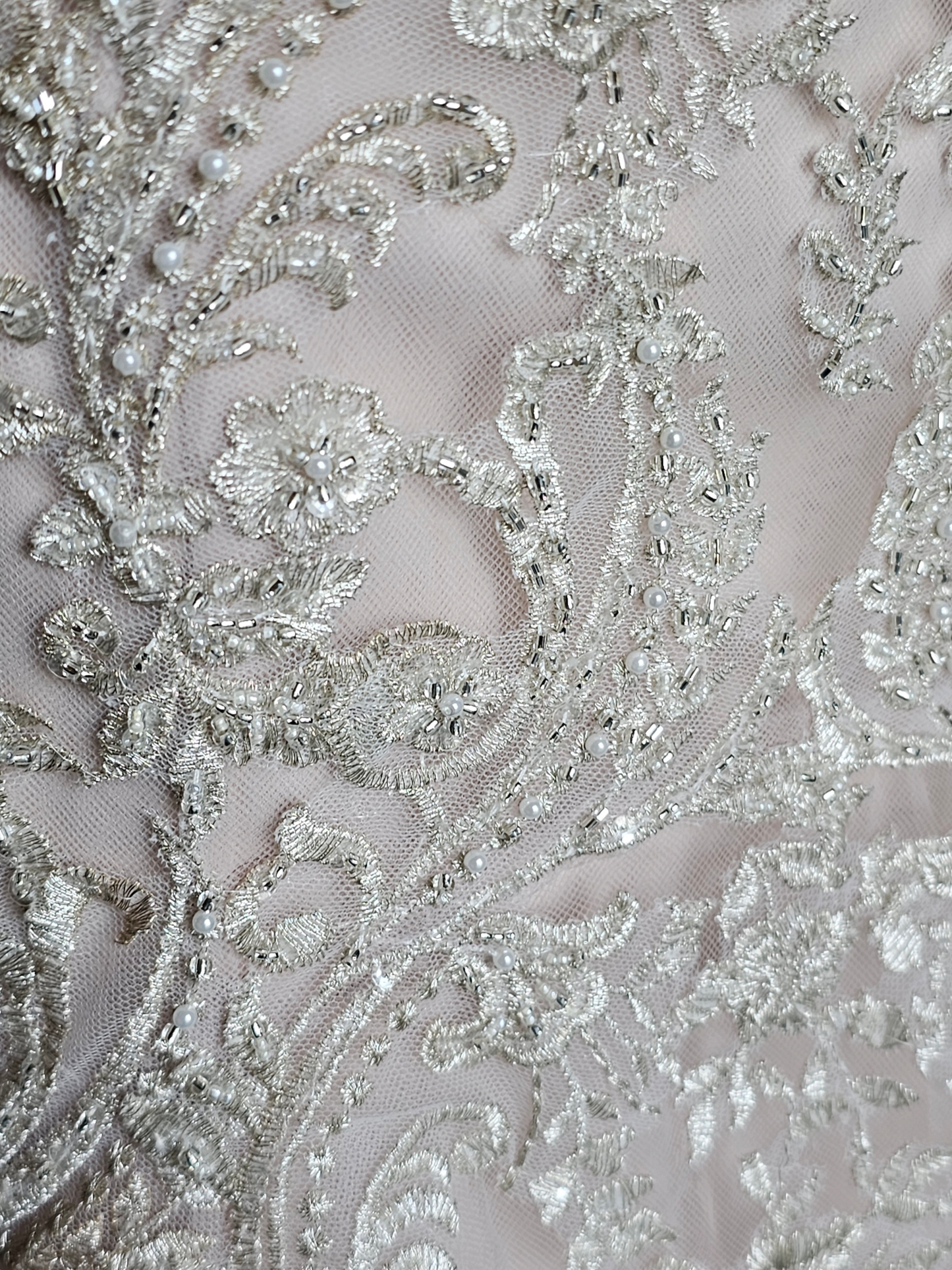 Stella York Fit-Flare Champagne Strapless Wedding Gown