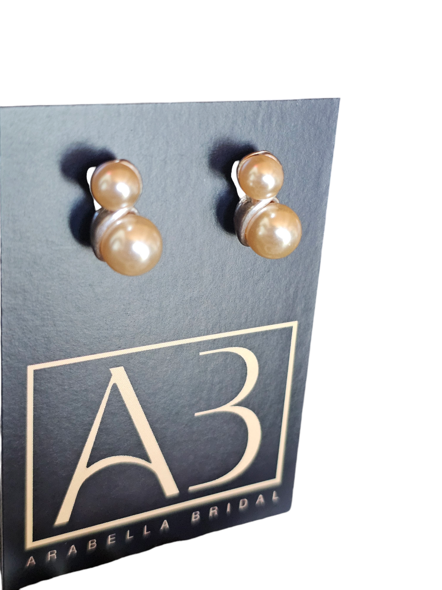 Long Faux Pearl Wrap Necklace W/Matching Earring