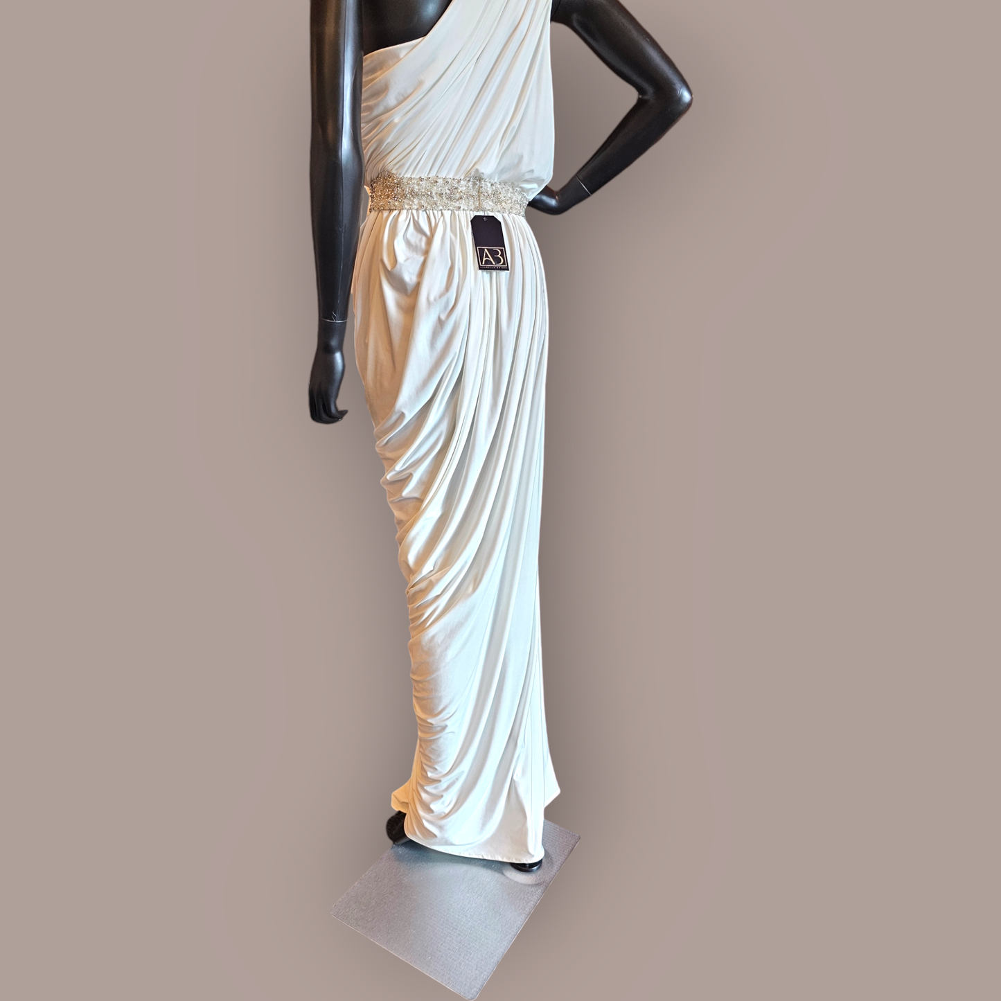 Ivory Jersey One Shoulder - Pia Gladys Perey