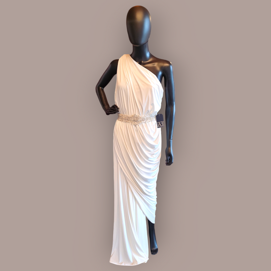 Ivory Jersey One Shoulder - Pia Gladys Perey