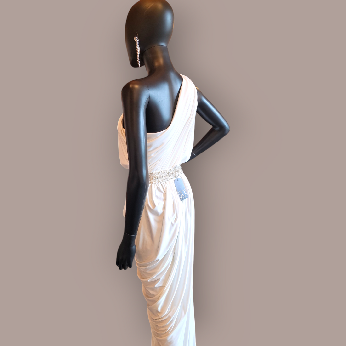 Ivory Jersey One Shoulder - Pia Gladys Perey