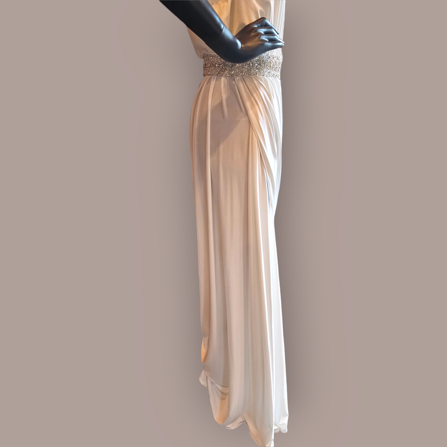 Ivory Jersey One Shoulder - Pia Gladys Perey