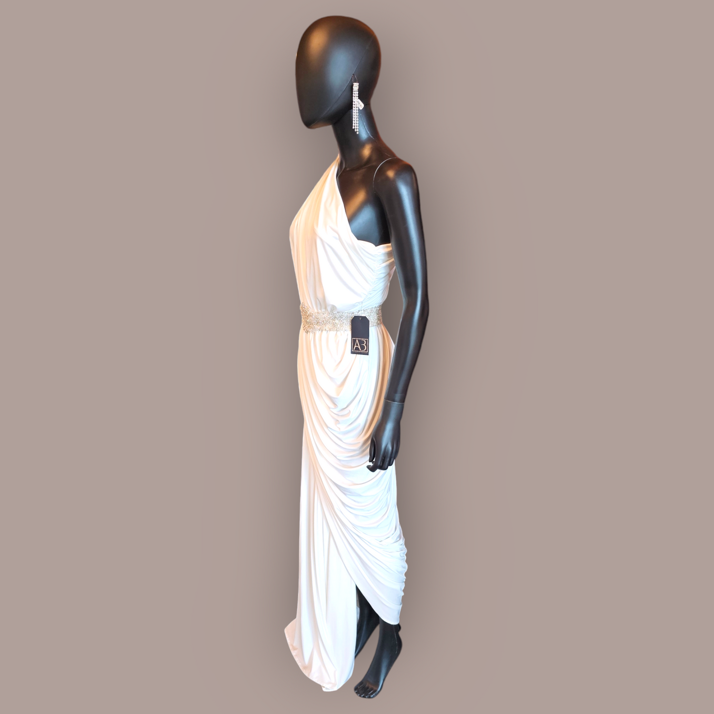 Ivory Jersey One Shoulder - Pia Gladys Perey