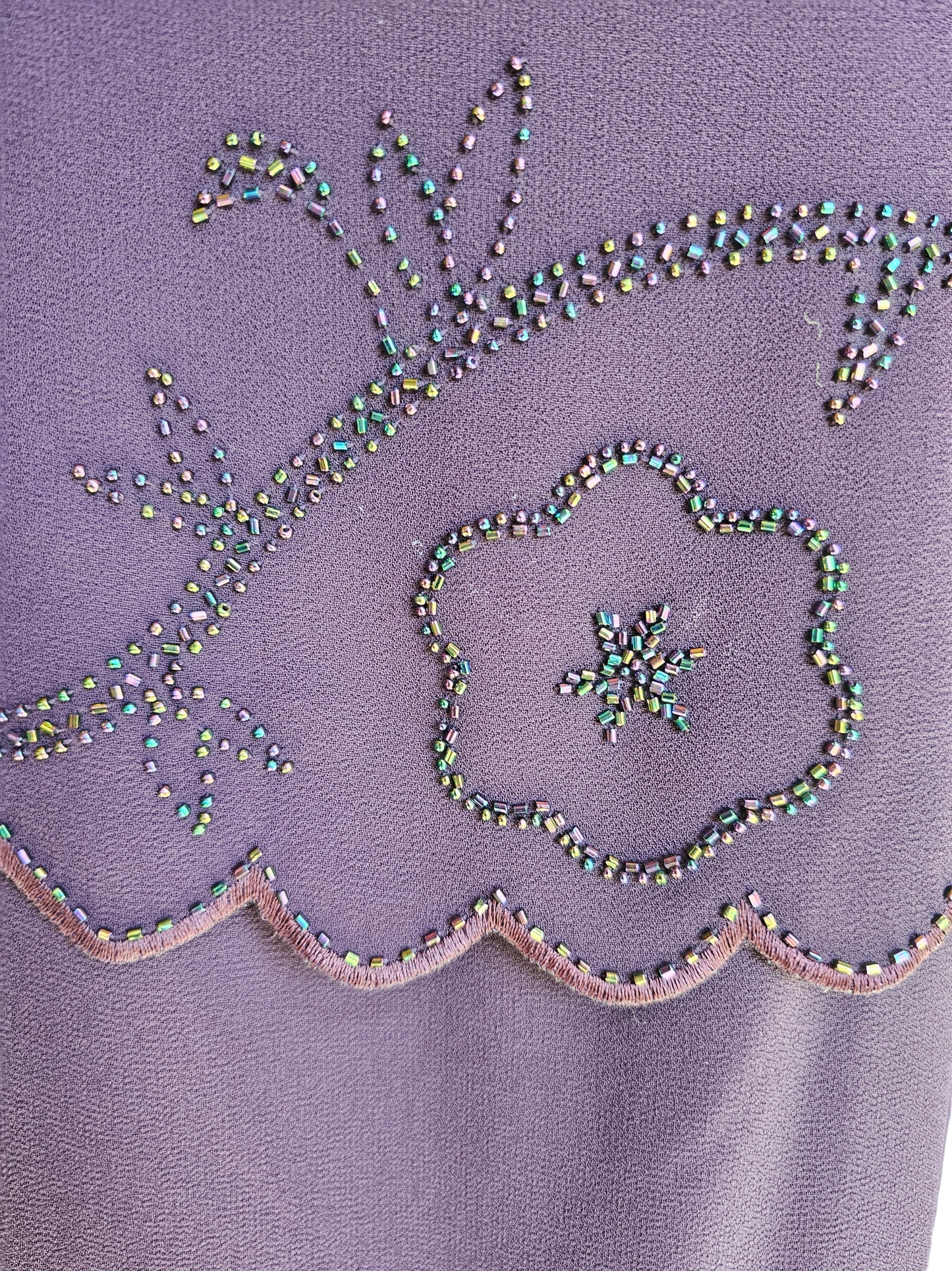 Plum R & M Richards Formal Gown