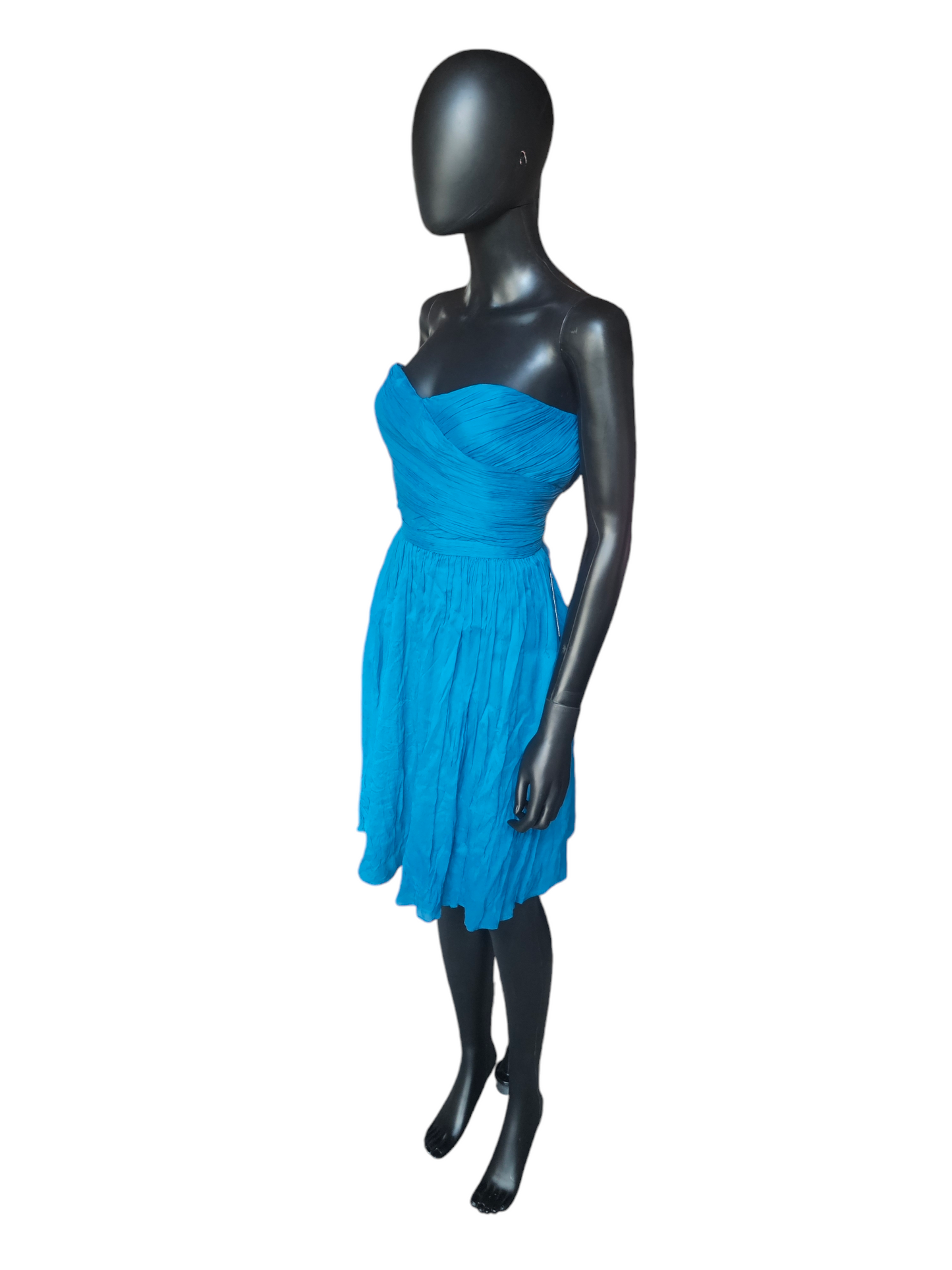 100% Silk Teal Cocktail / Party Dress