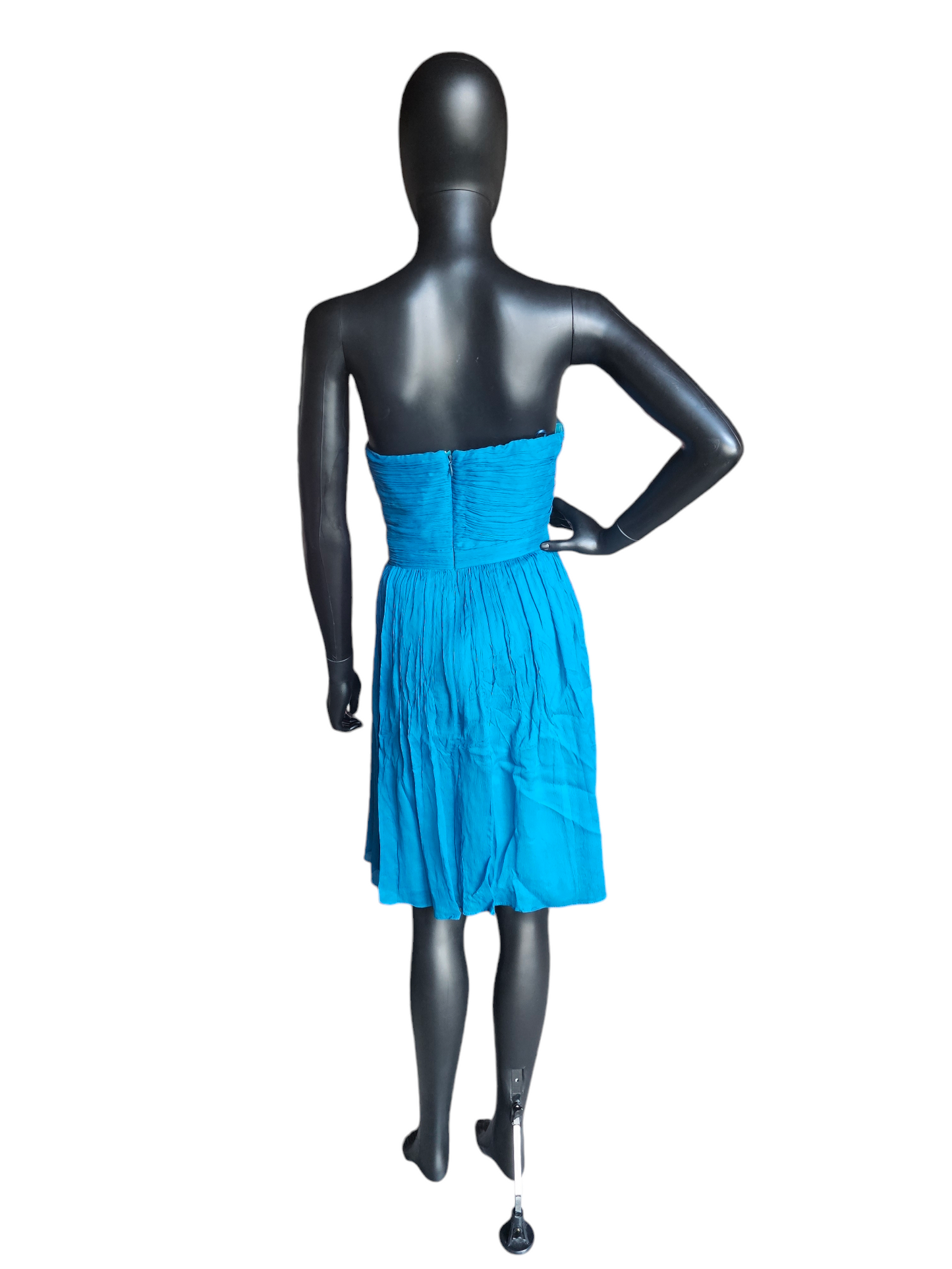 100% Silk Teal Cocktail / Party Dress