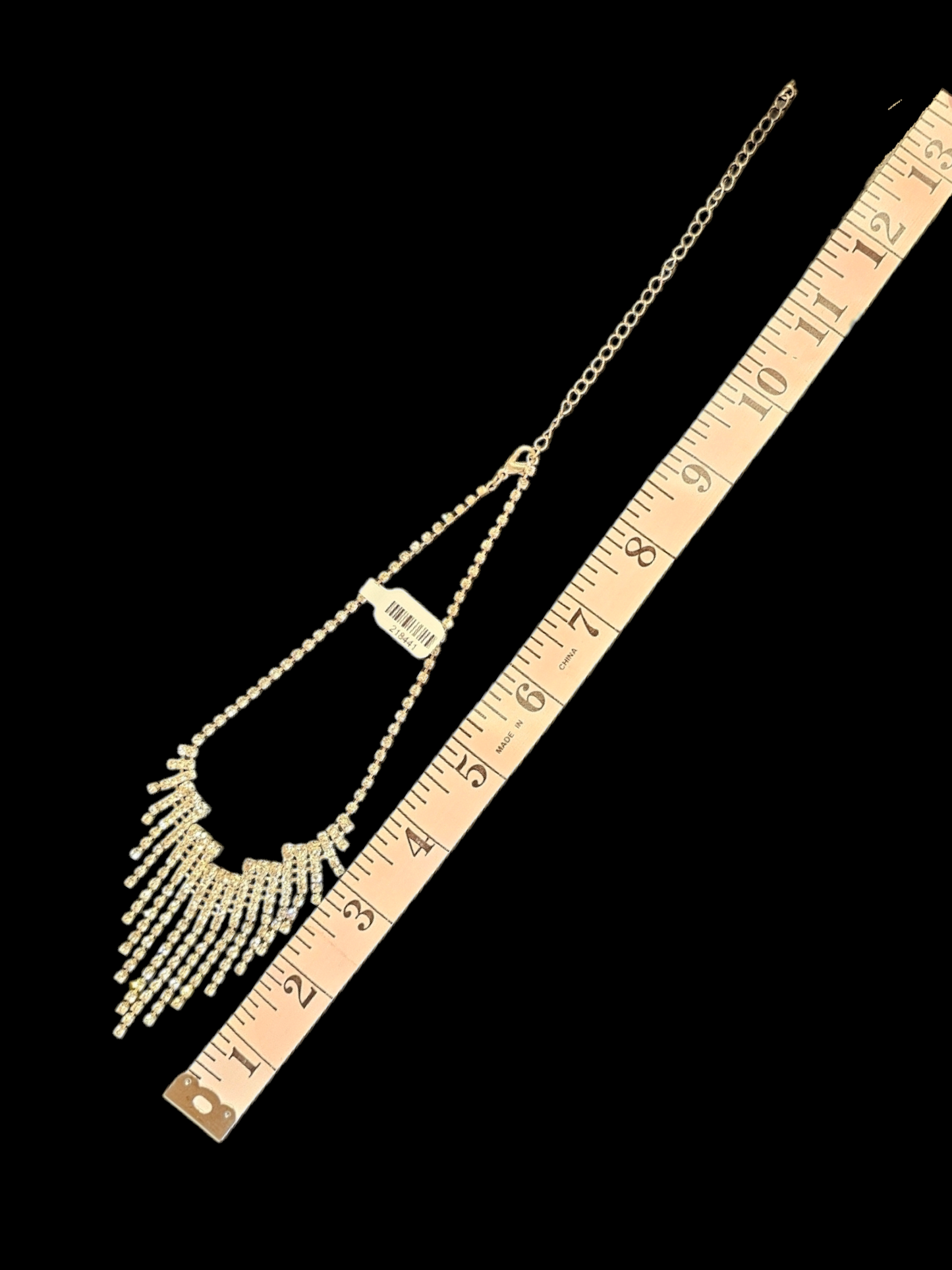 Rhinestone Drip Necklace