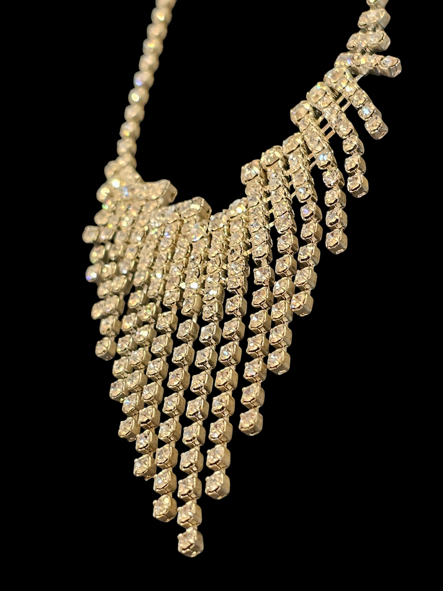 Rhinestone Drip Necklace