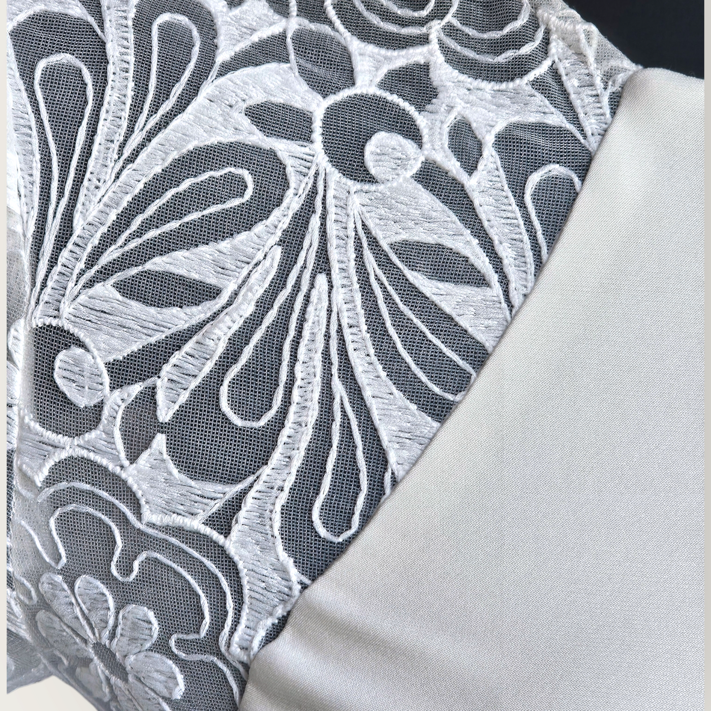 Lace Illusion Side Cutout Fitted Wedding Gown - Zoey Grey