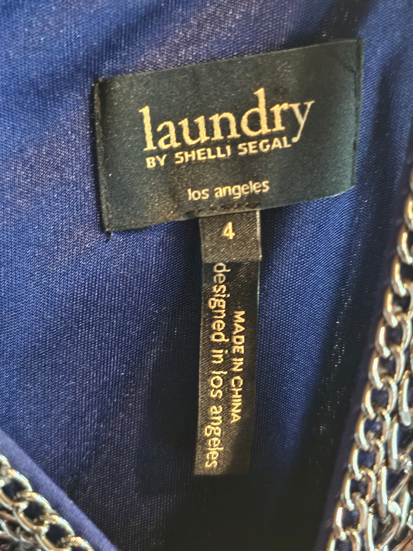 Navy Chain Collar - Laundry by Shelli Segal