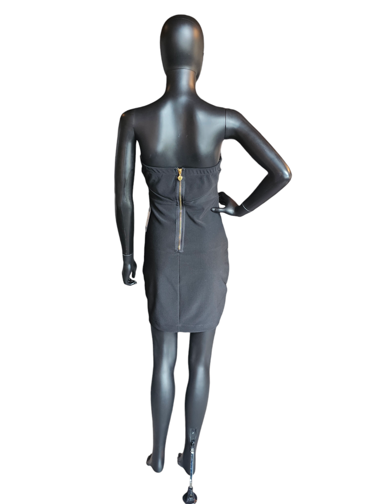 BlackLace/Nude Zig-Zag Bodycon Dress - Emerald Sundae