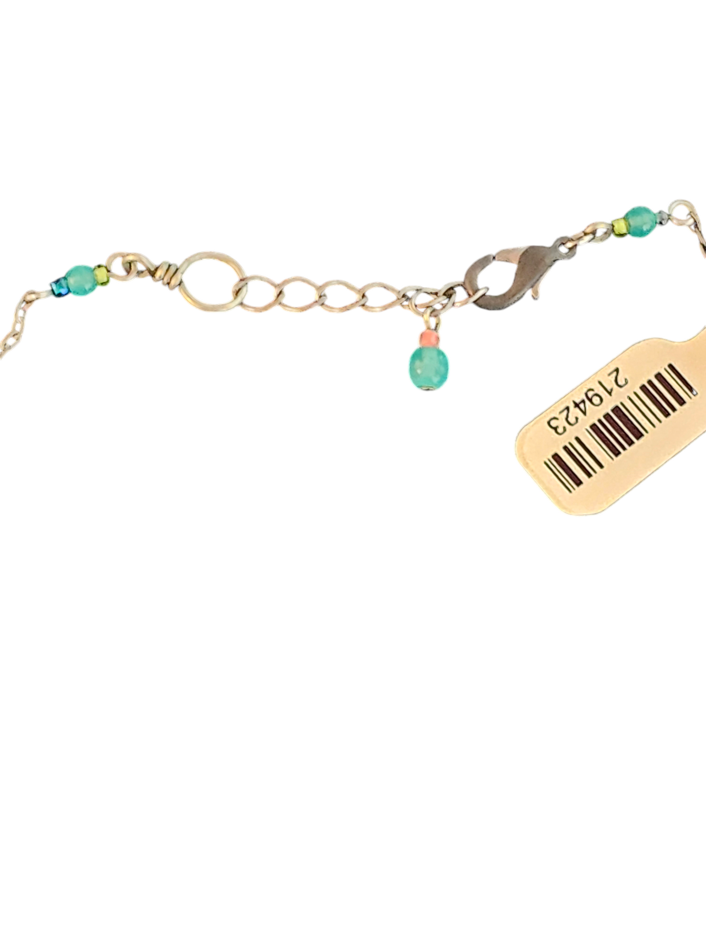 Turquoise Bead Fringe Necklace