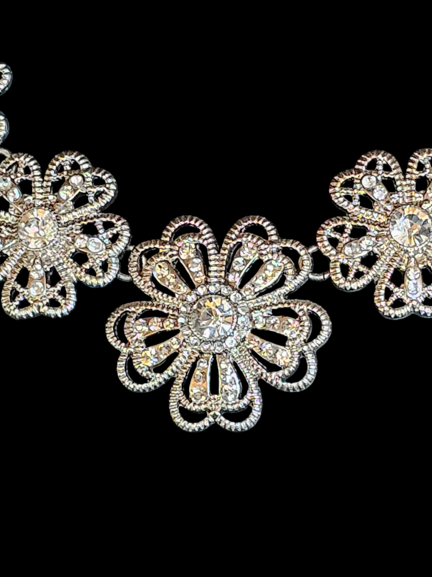 Liz Claiborne Silver Flower Necklace