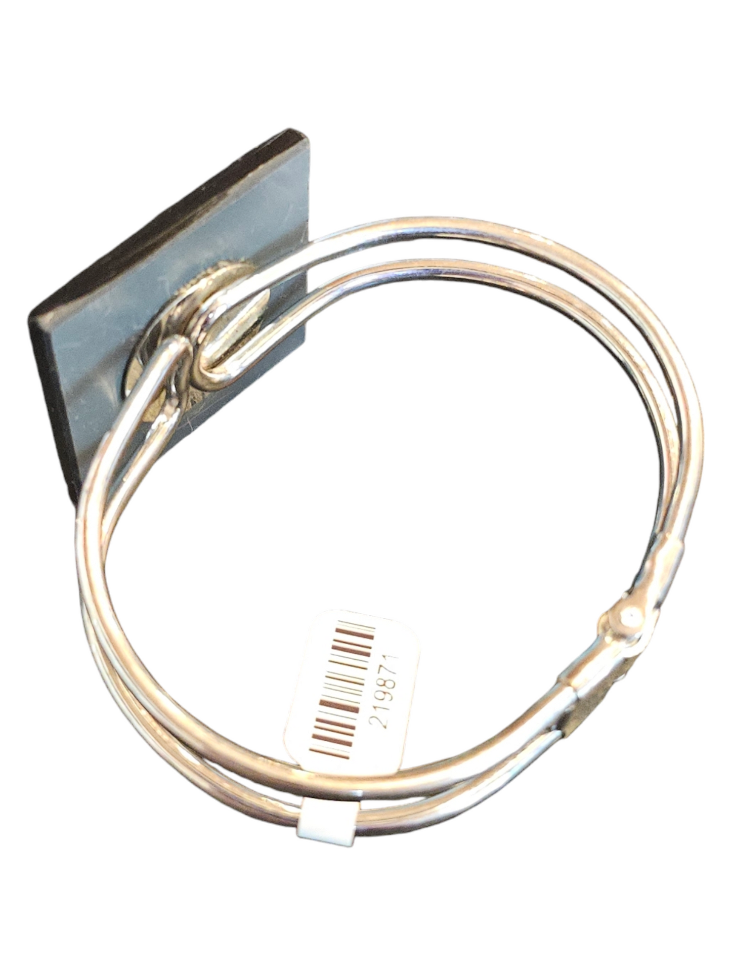 Silver/Grey Square Cuff Bracelet