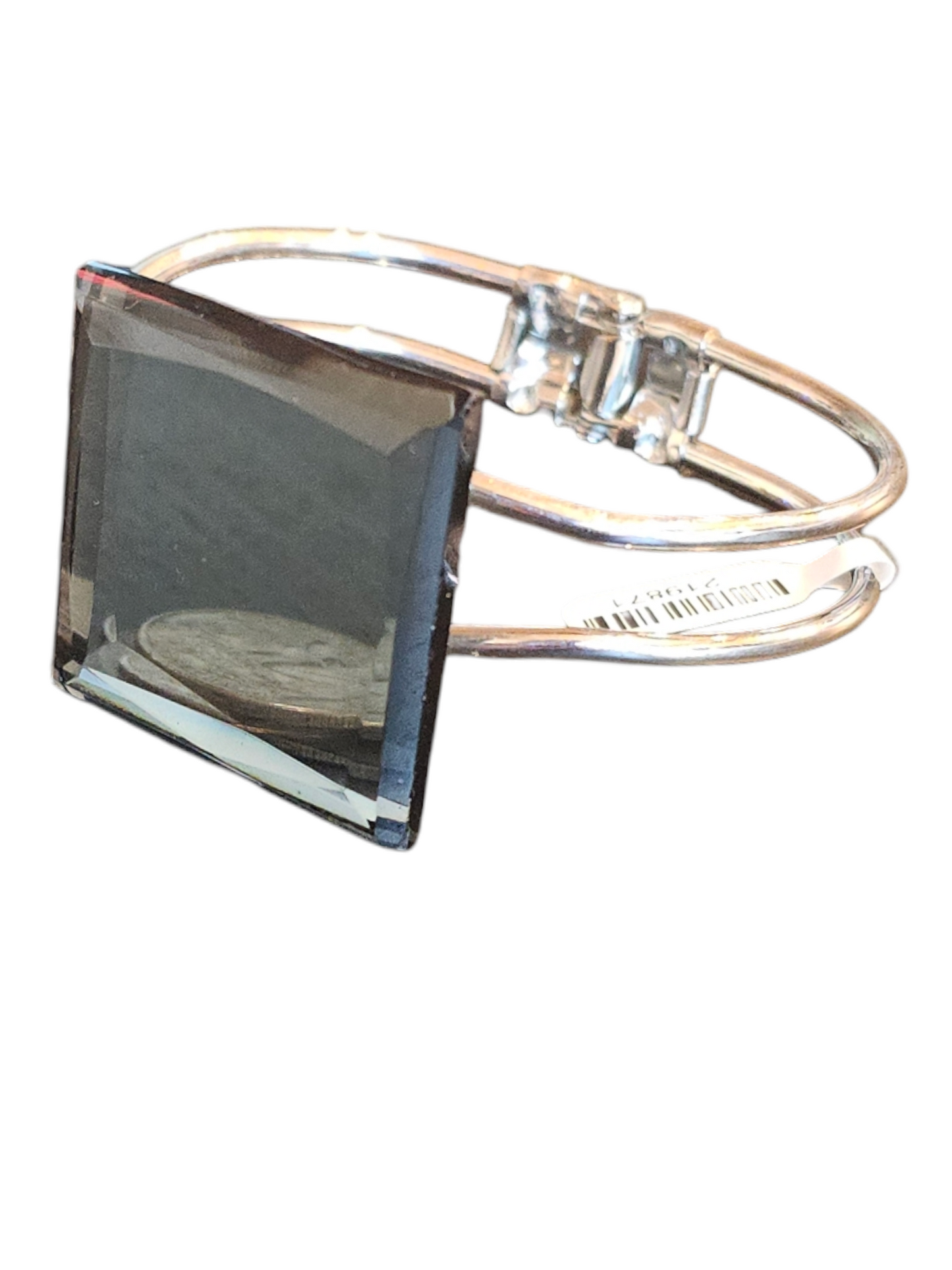 Silver/Grey Square Cuff Bracelet