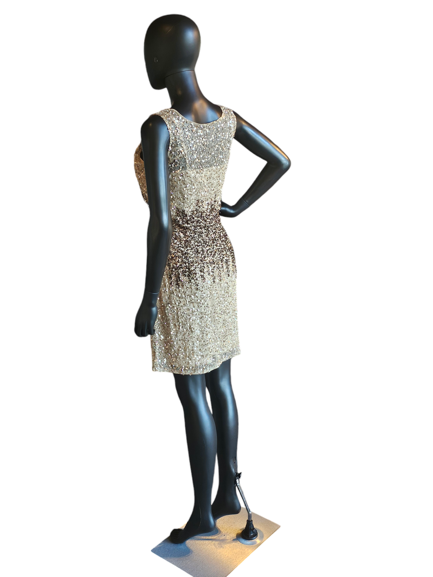 Adrianna Papell 2 Tone Sequin Short Cocktail Dress / Party Dress