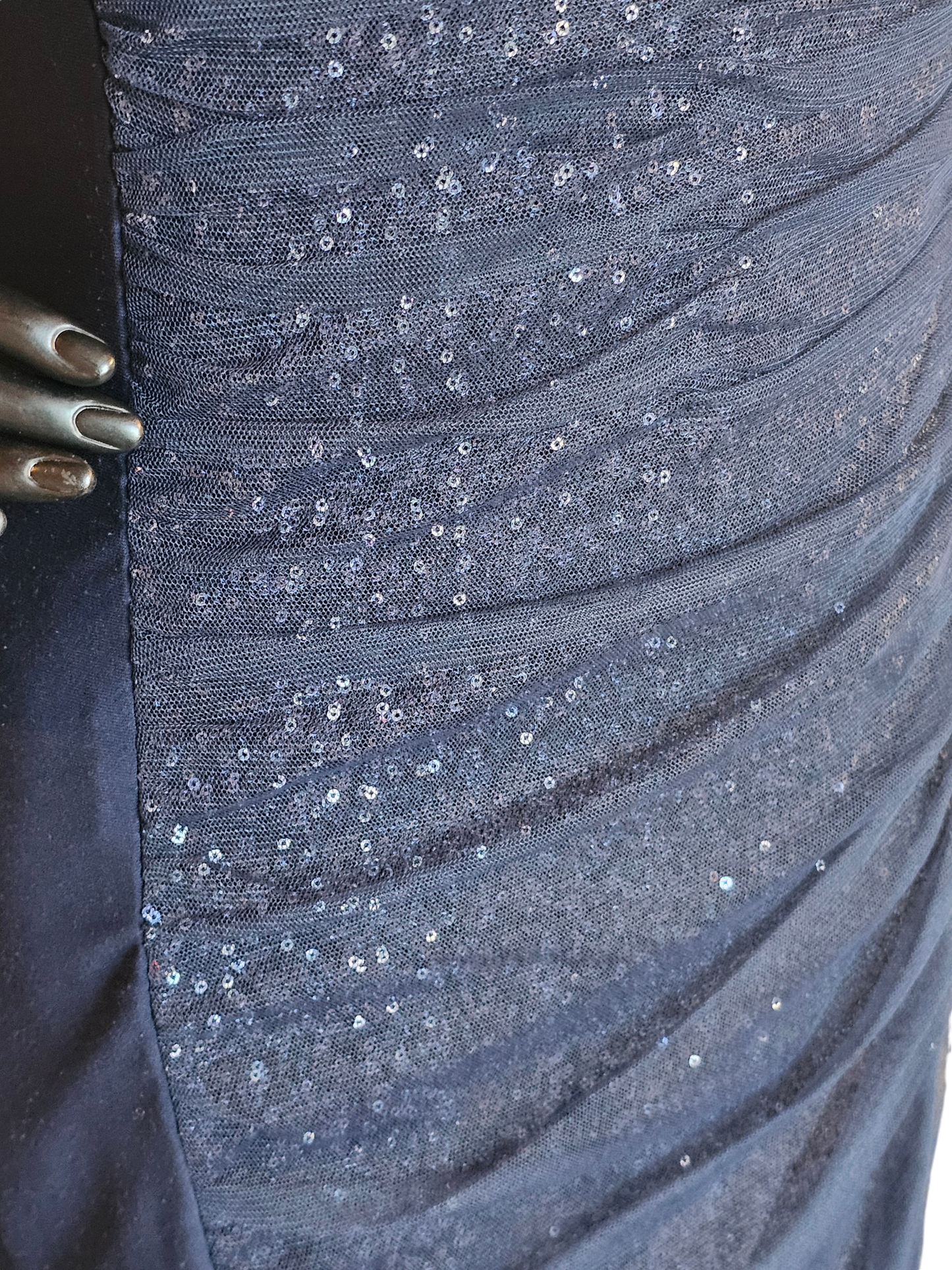 Navy Sequin Sheath Dress - Ralph Lauren