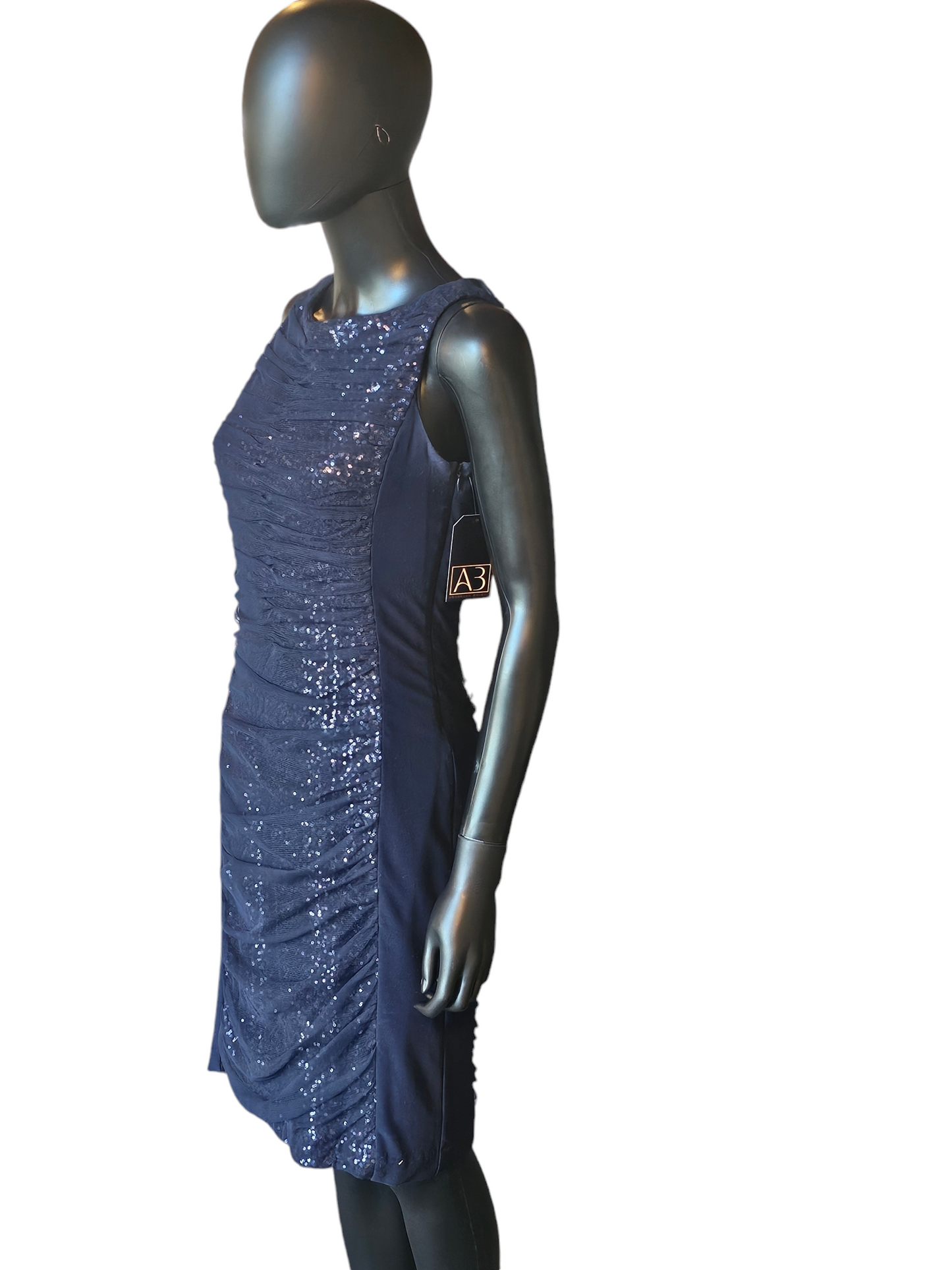 Navy Sequin Sheath Dress - Ralph Lauren