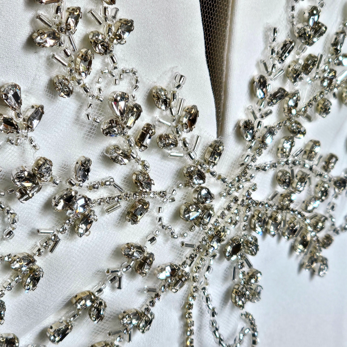 Ivory Stretch Crepe Halter - Davids Bridal