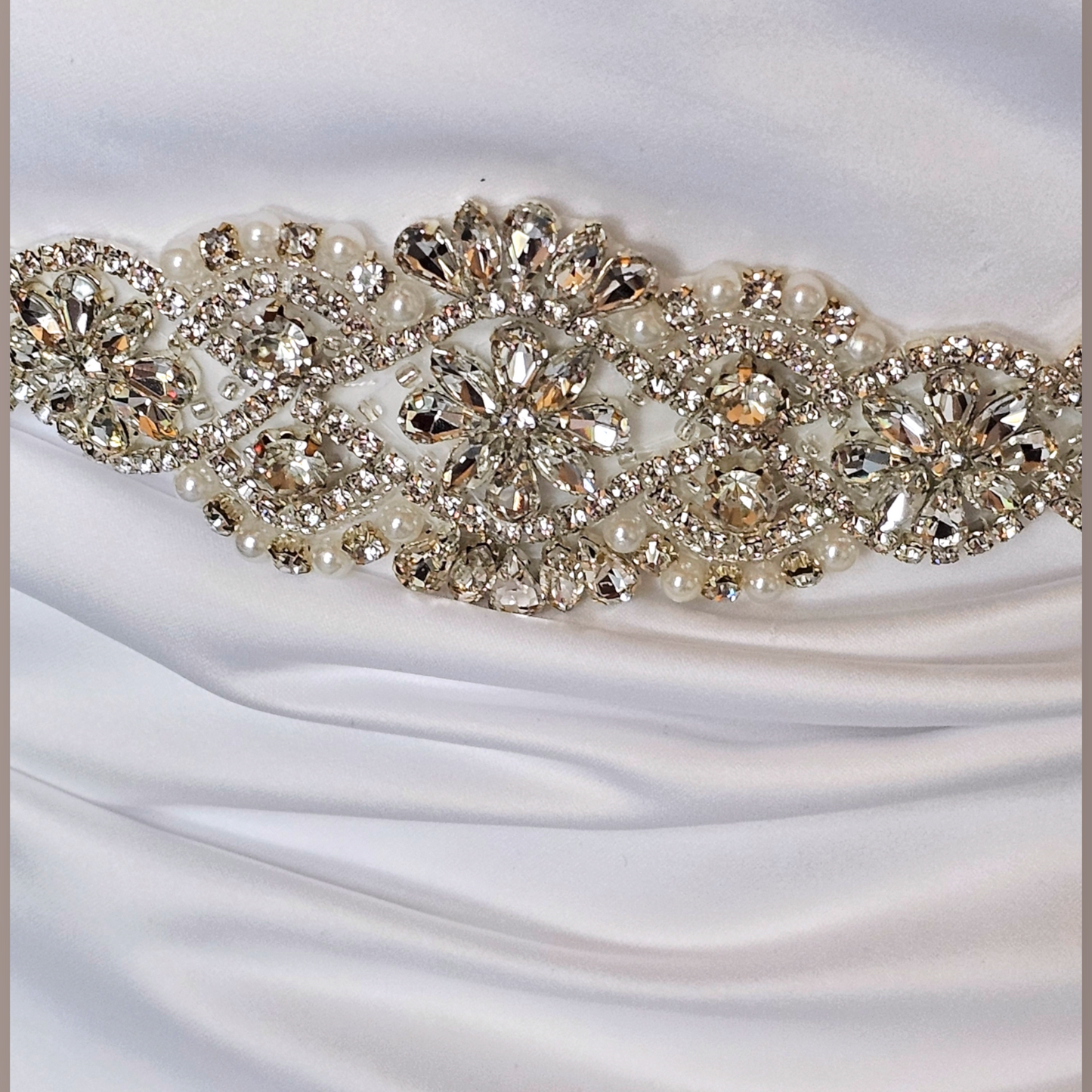 White Satin Strapless Minimal - Davids Bridal