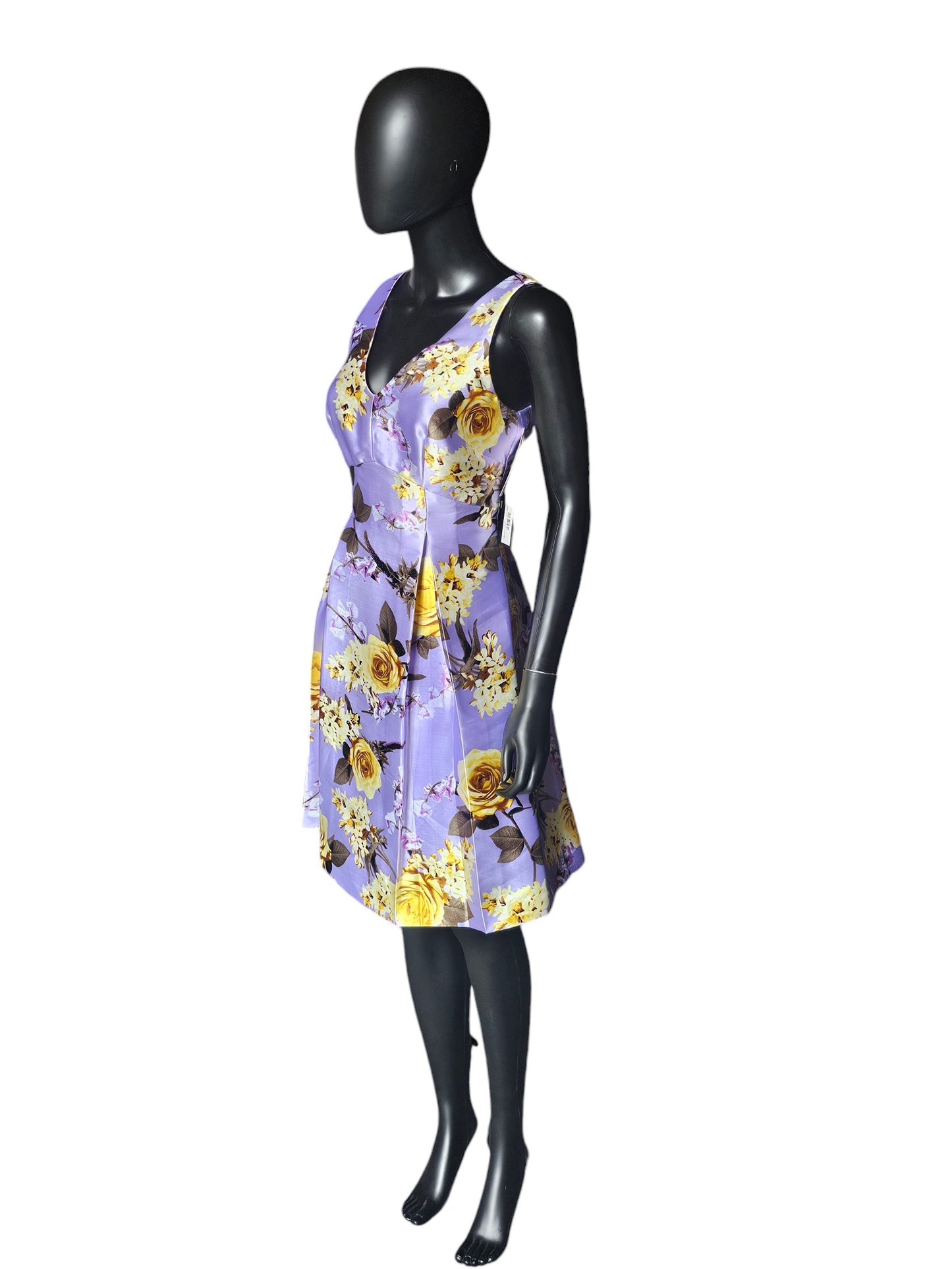 Lavender Yellow Floral V-Neck - Shelby Nites NWT
