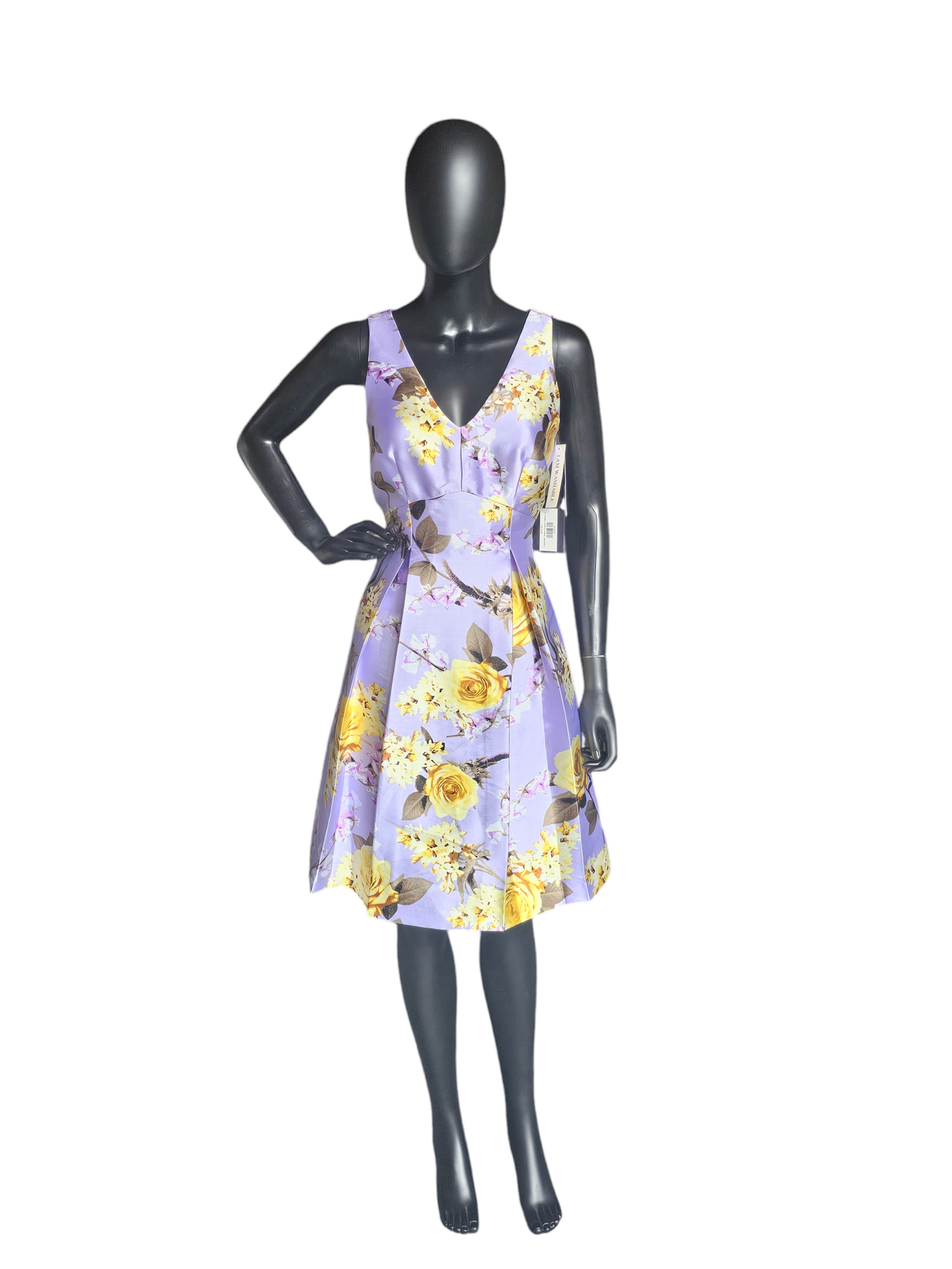Lavender Yellow Floral V-Neck - Shelby Nites NWT