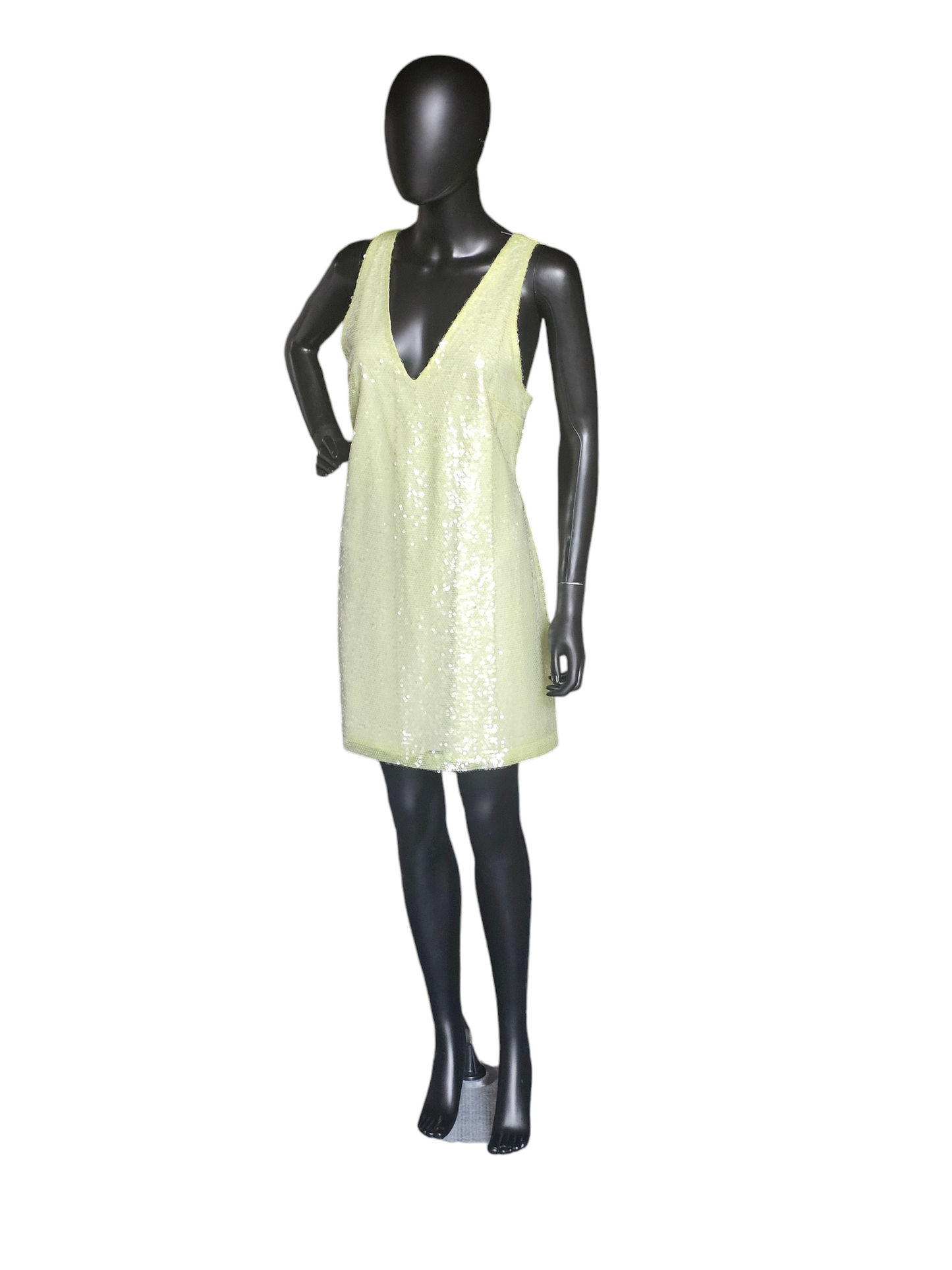 Green Apple Full Sequin V-Neck - A New Day