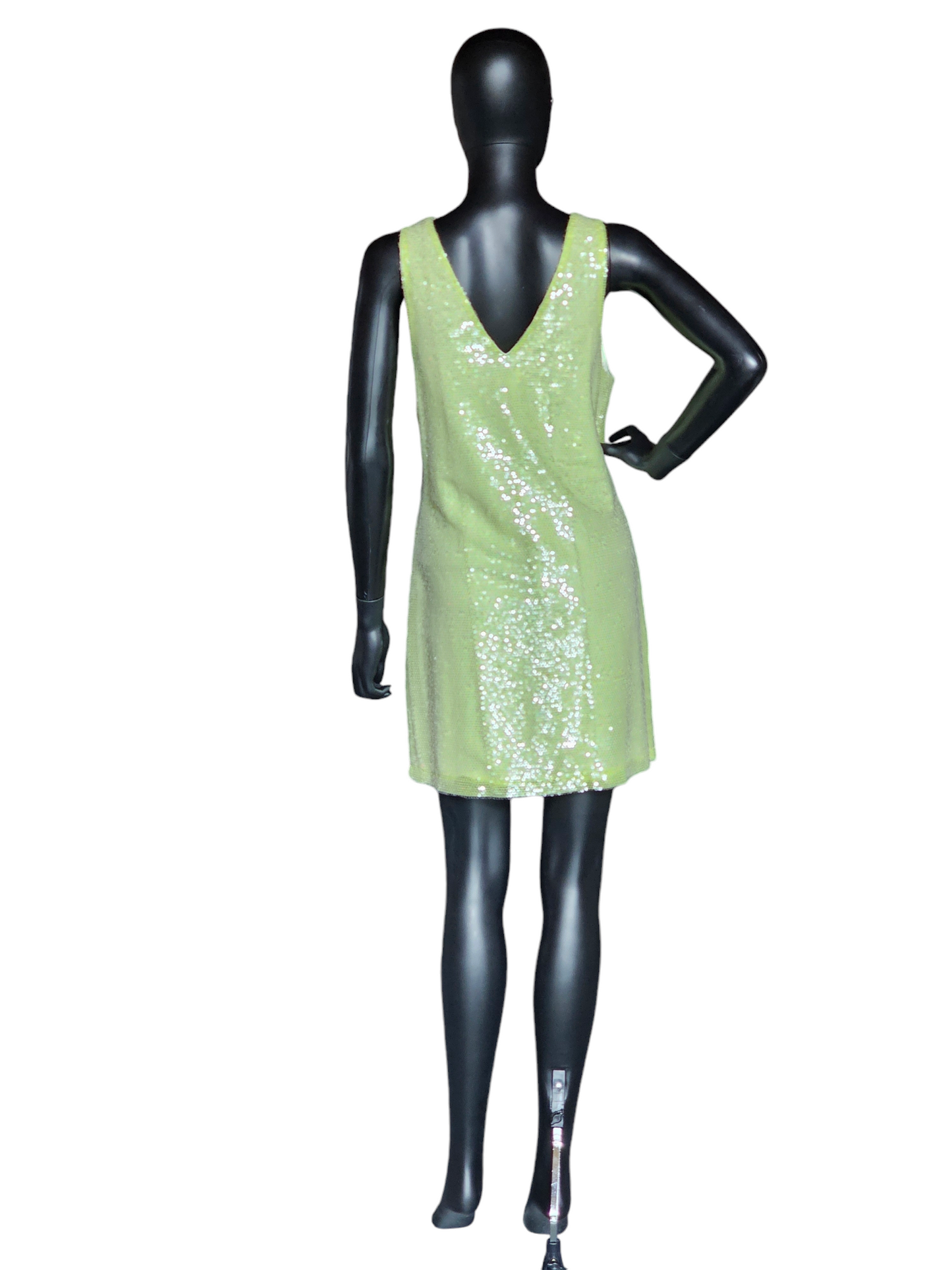 Green Apple Full Sequin V-Neck - A New Day