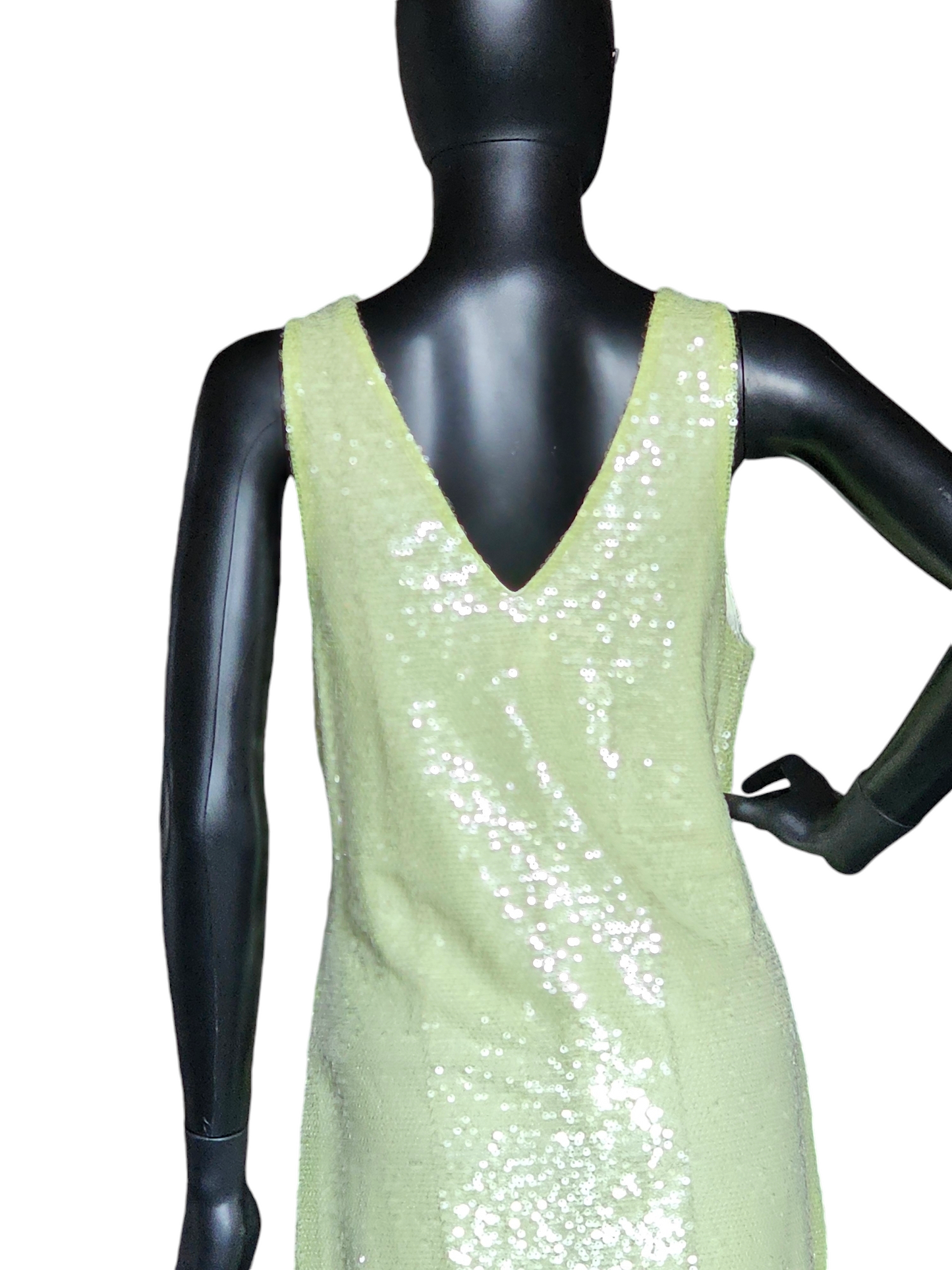 Green Apple Full Sequin V-Neck - A New Day