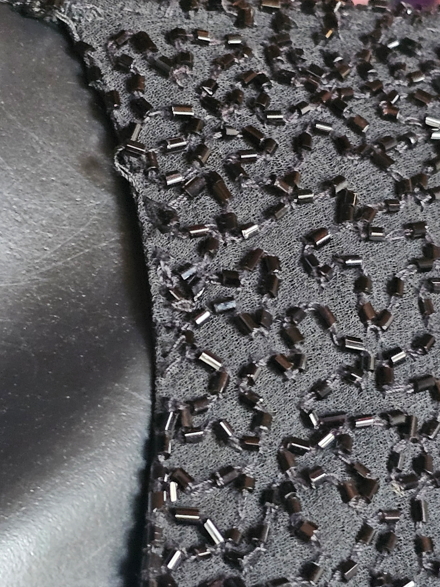 Black Beaded Cap Sleeve Formal Gown - JKARA New York