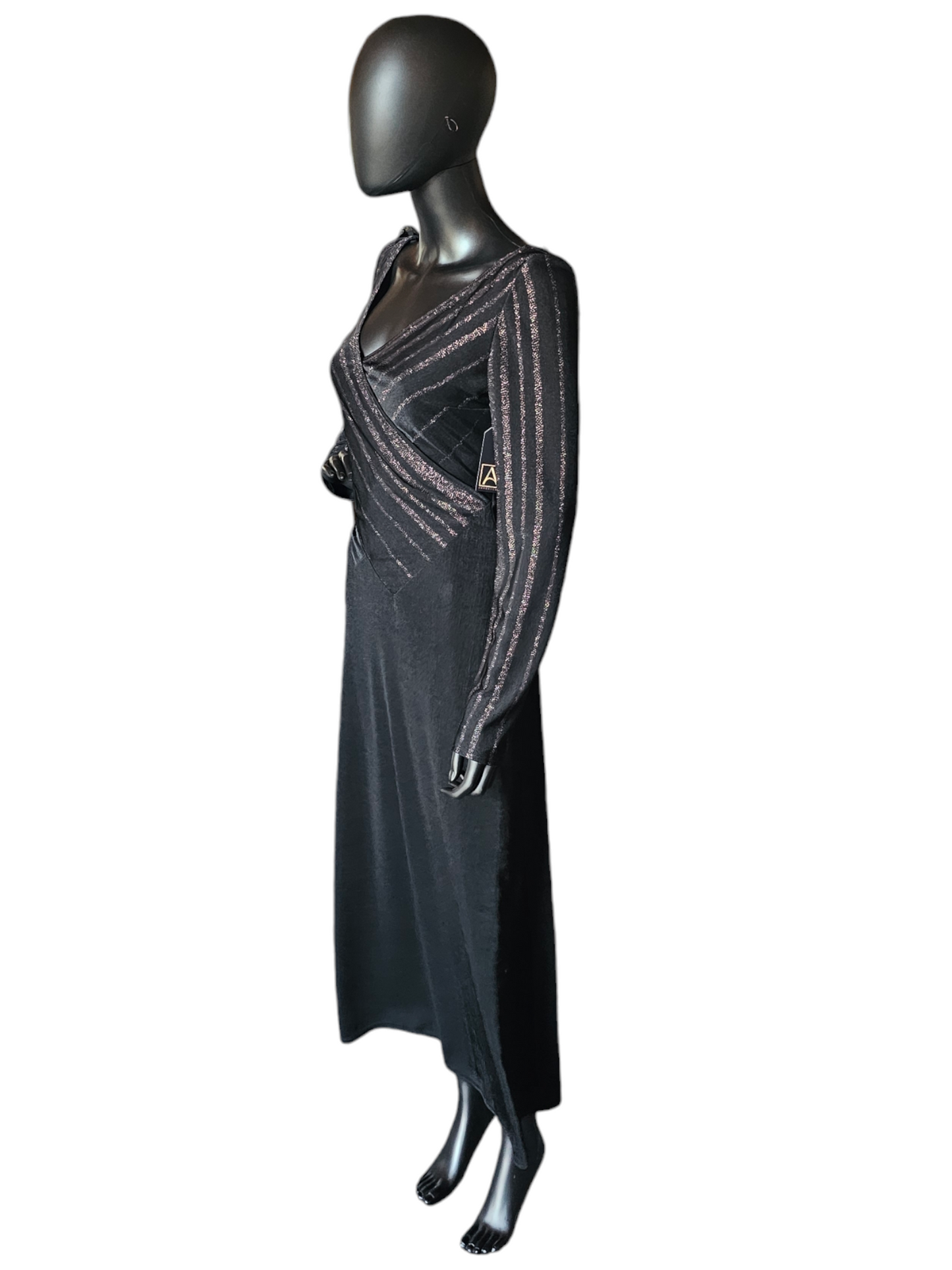 Sparkle Jersey Long Sleeve Dress