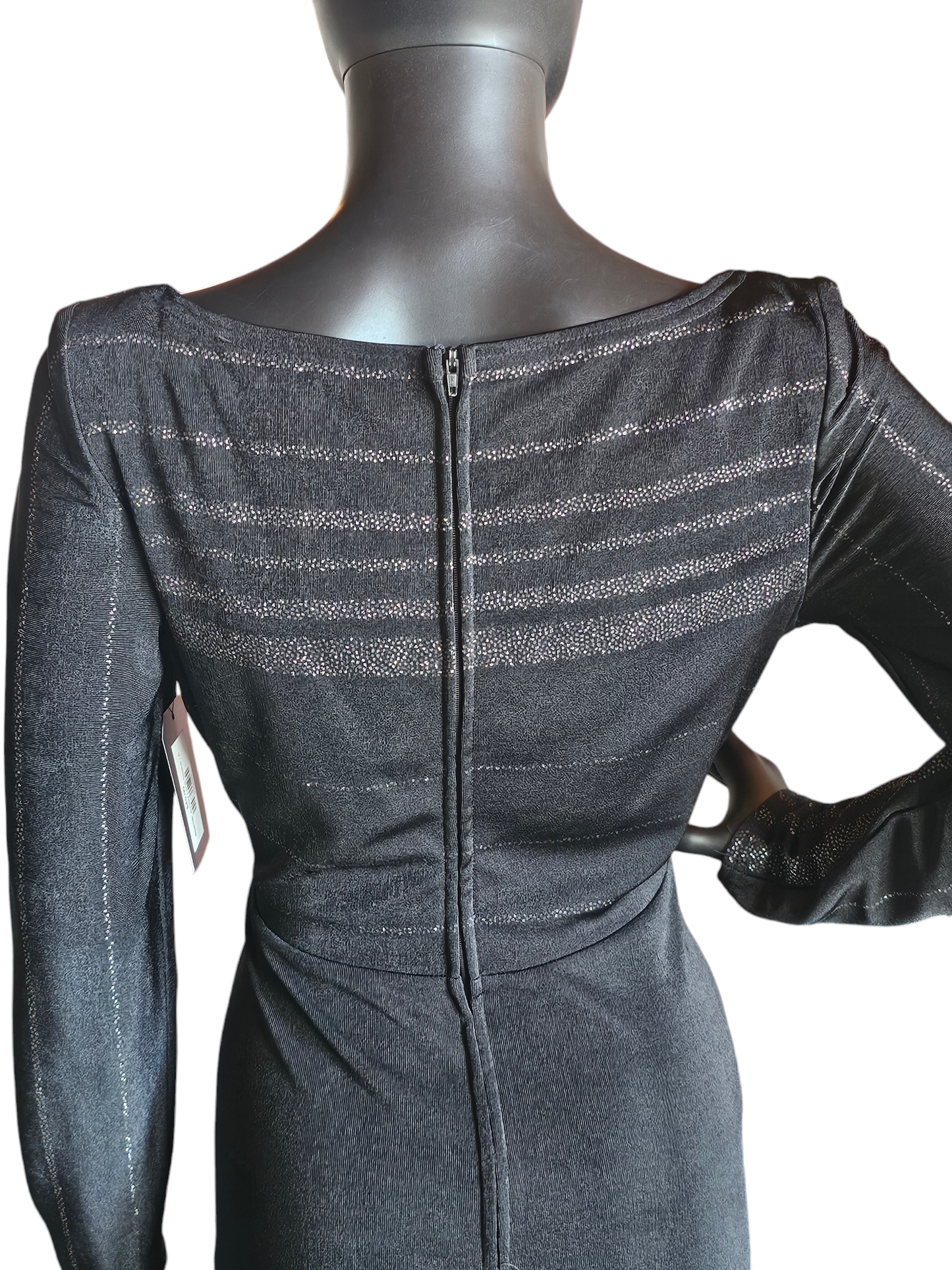 Sparkle Jersey Long Sleeve Dress