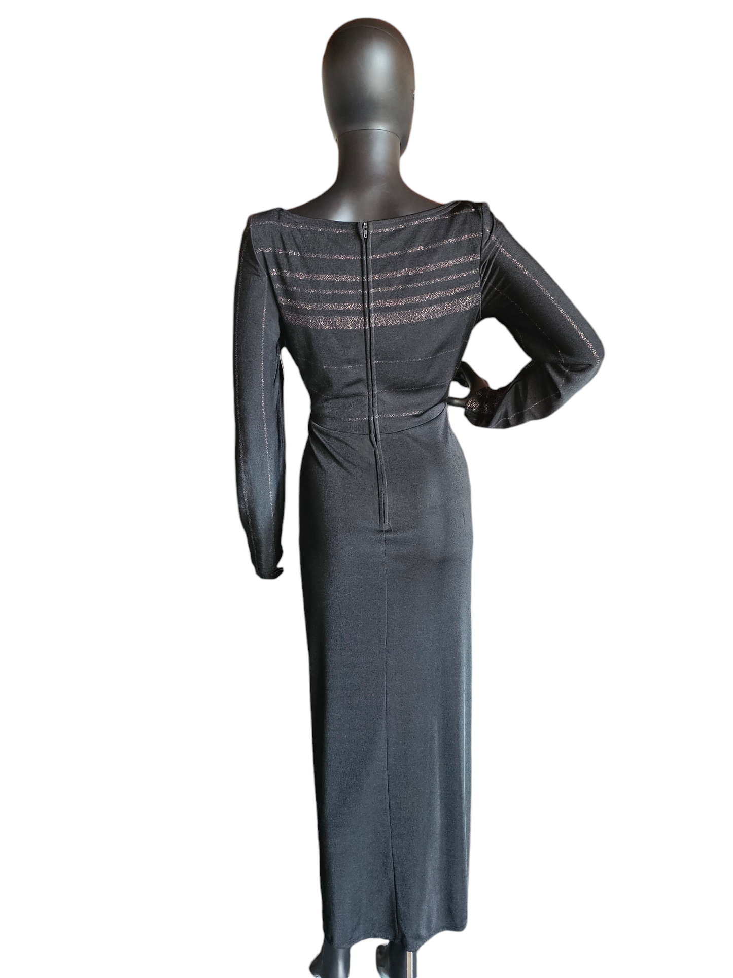 Sparkle Jersey Long Sleeve Dress