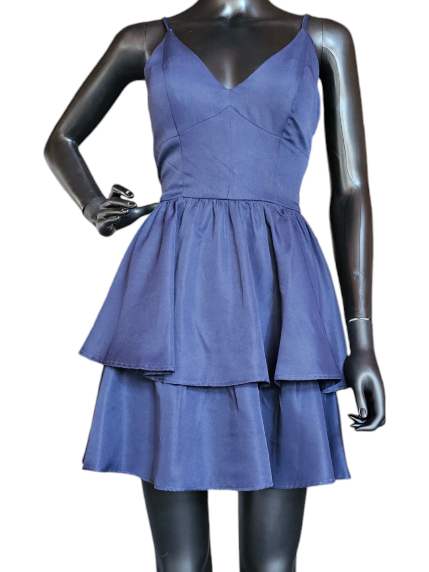 Navy Short Peplum Dress - Speechless - NWT