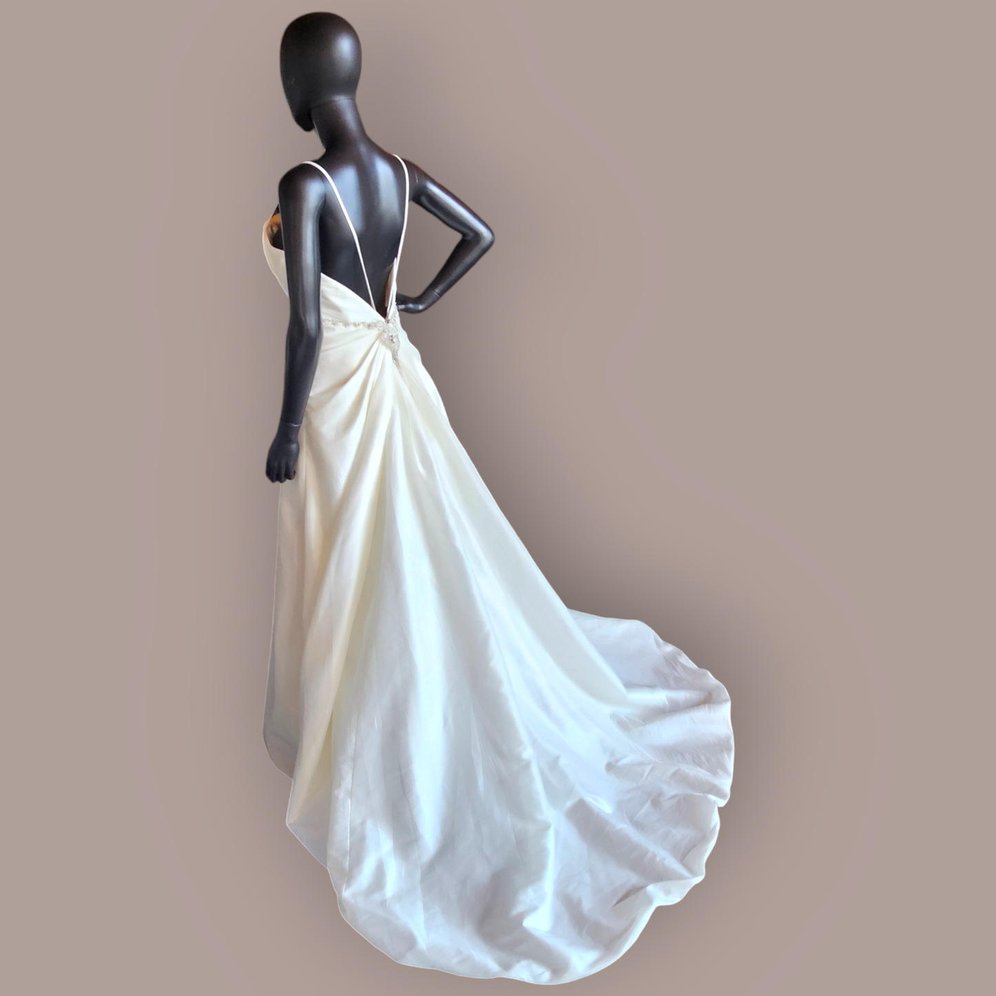 Jasmine Taffeta Diamond Detail Wedding Gown