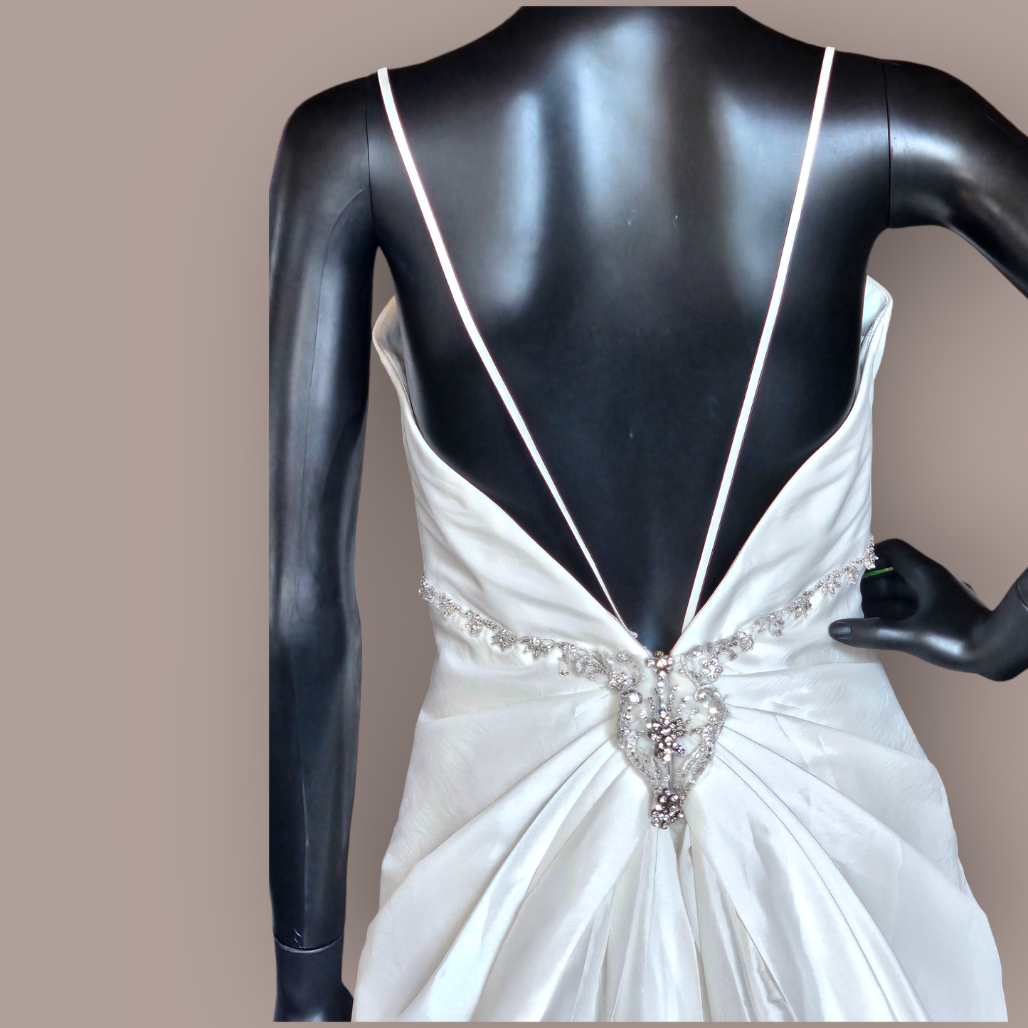 Jasmine Taffeta Diamond Detail Wedding Gown