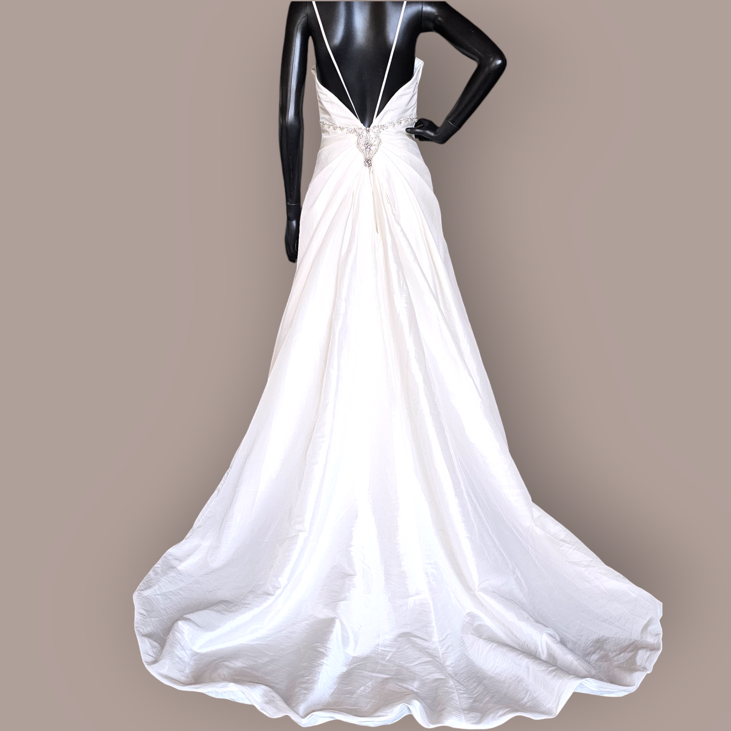 Jasmine Taffeta Diamond Detail Wedding Gown