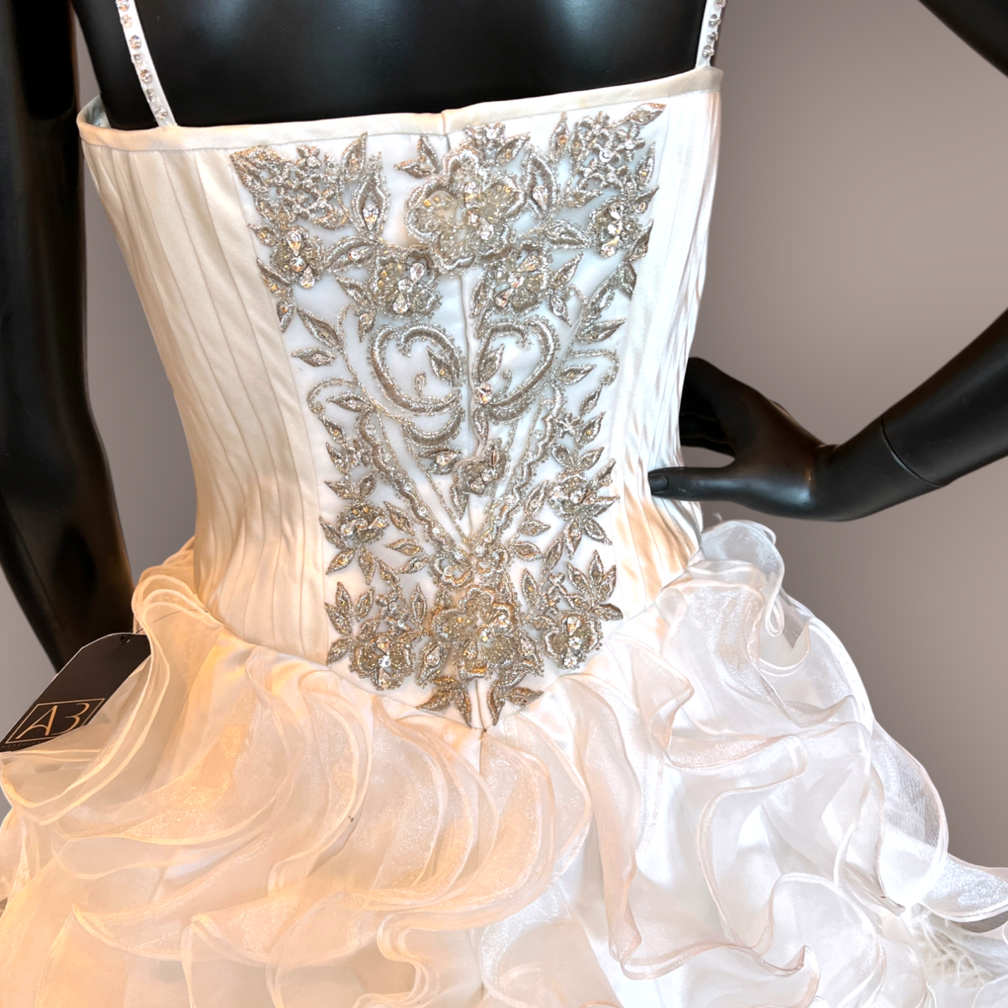 Ysa Makino Embellished A-Line Wedding Gown