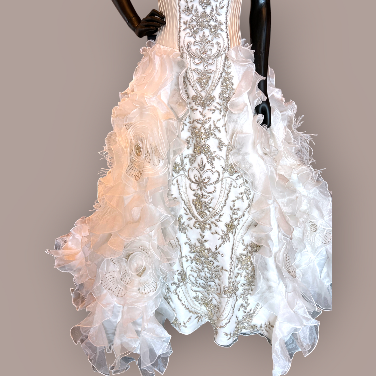 Ysa Makino Embellished A-Line Wedding Gown