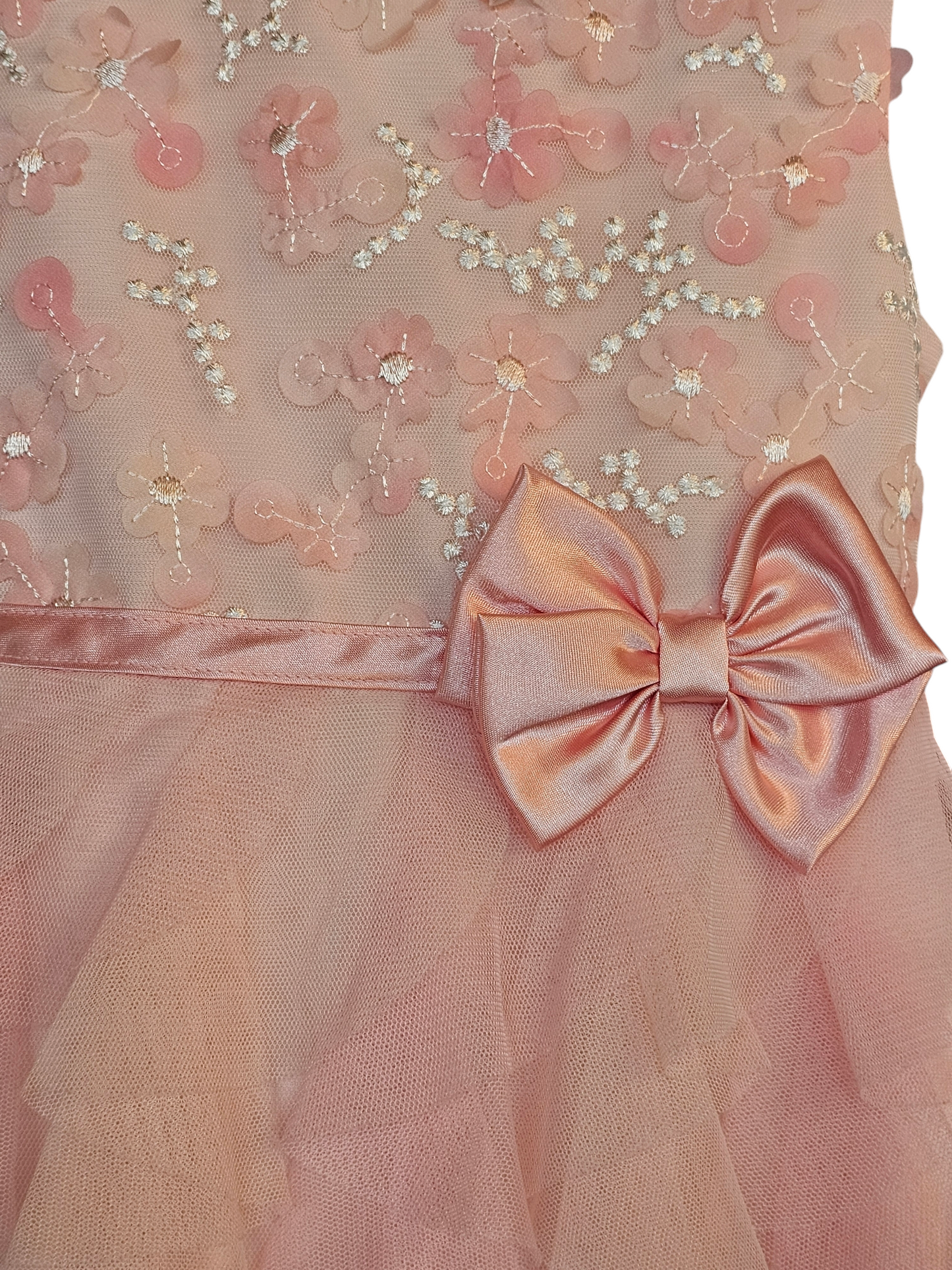 Pink Floral Tiered Childs Dress - Jona Michelle