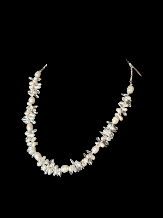 Freshwater Pearl Fringe Collar Necklace